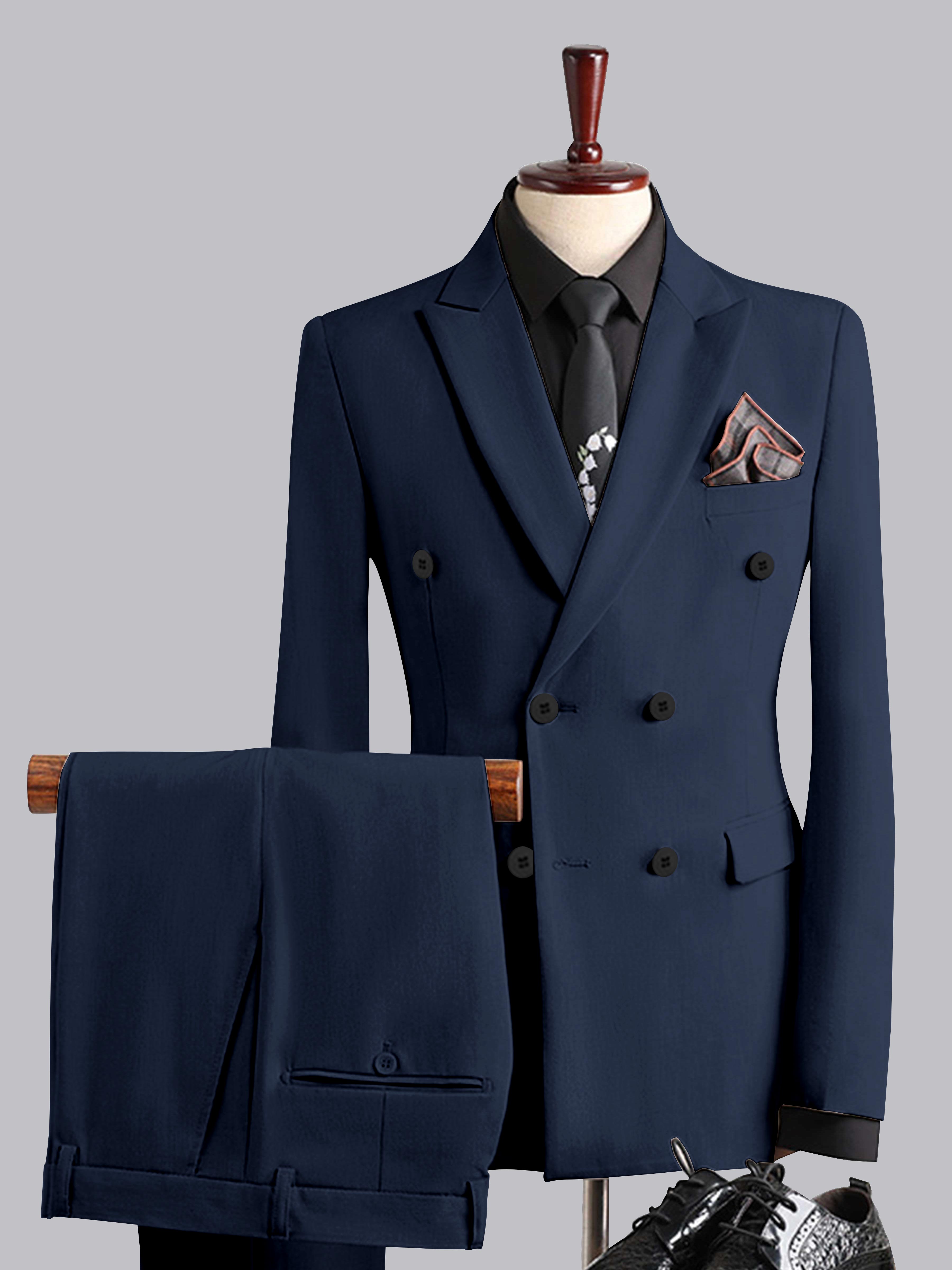 Costume Homme De Mariage 3 Pièces À Double Boutonnage Élégant