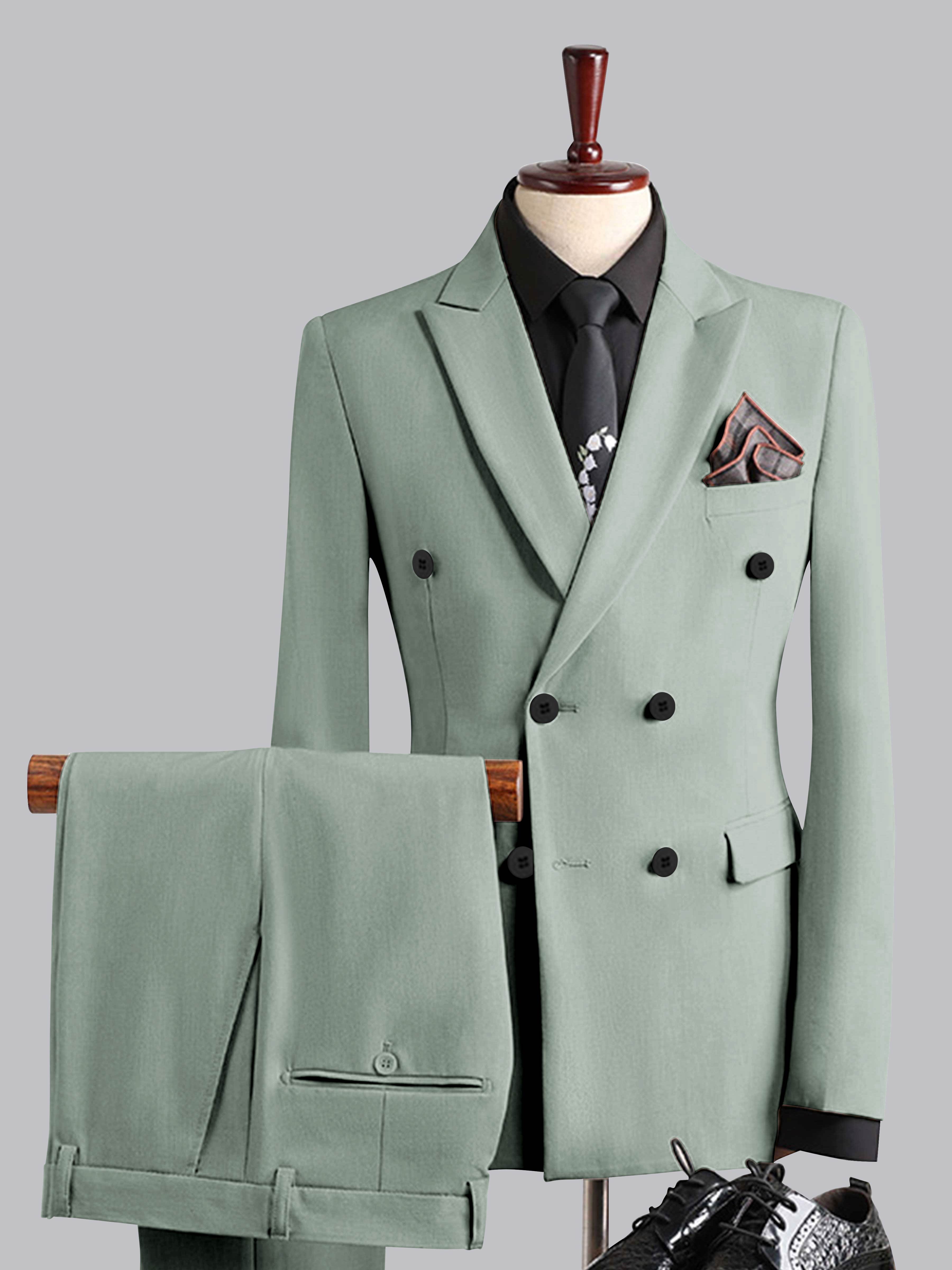 Costume Homme De Mariage 3 Pièces À Double Boutonnage Élégant