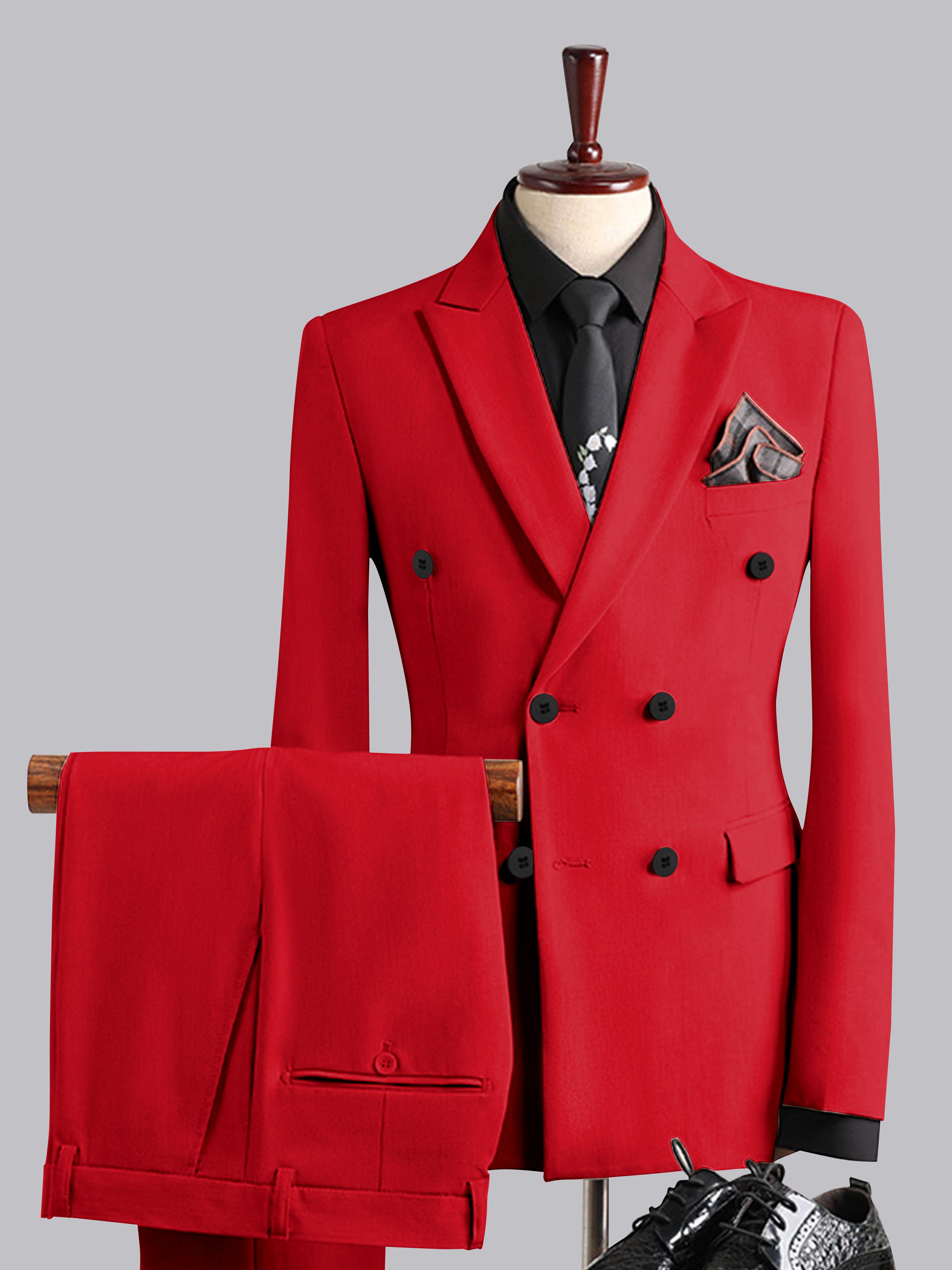 Costume Homme De Mariage 3 Pièces À Double Boutonnage Élégant