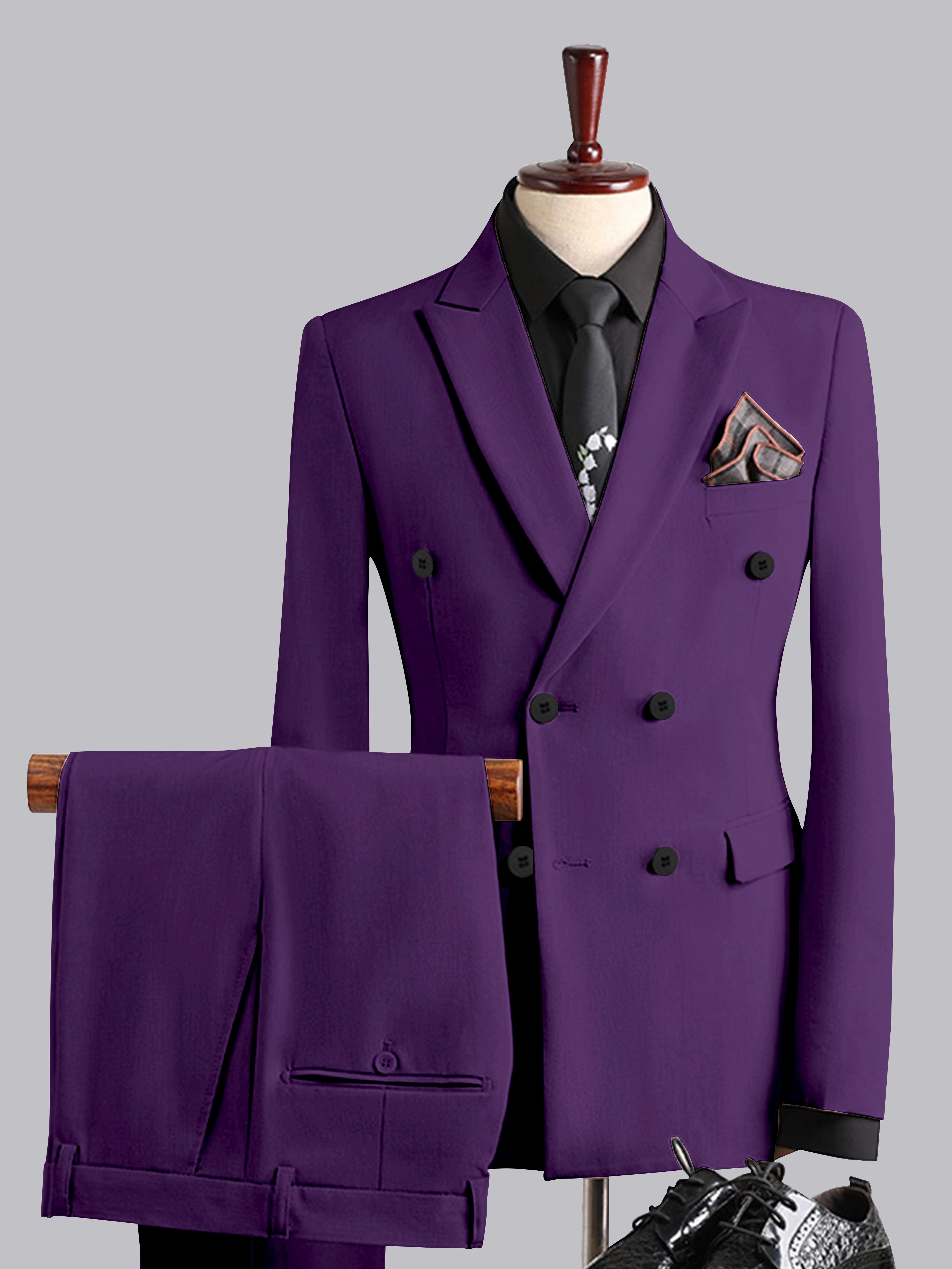 Costume Homme De Mariage 3 Pièces À Double Boutonnage Élégant