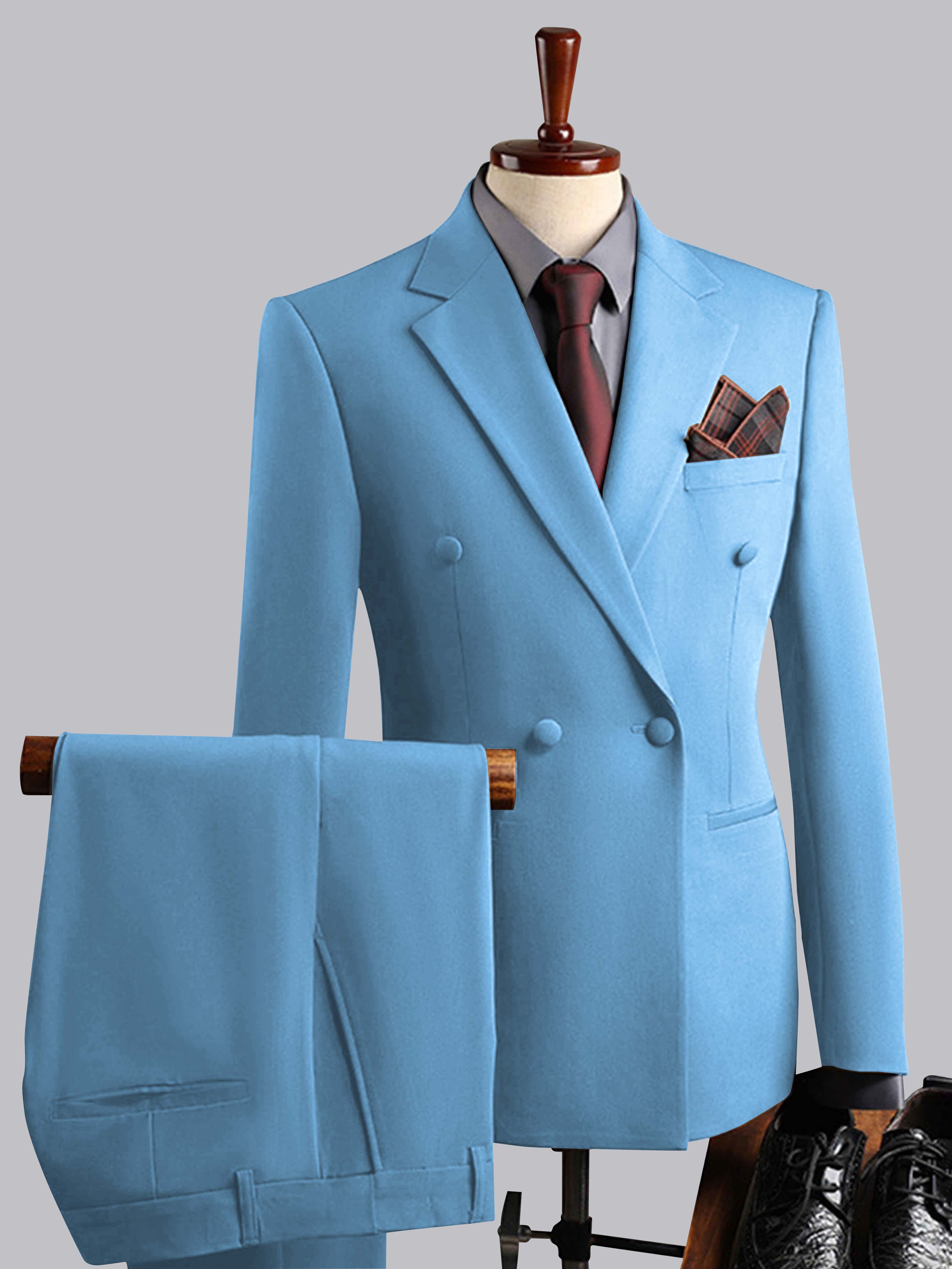 Costume Homme De Mariage 3 Pièces À Double Boutonnage Élégeant