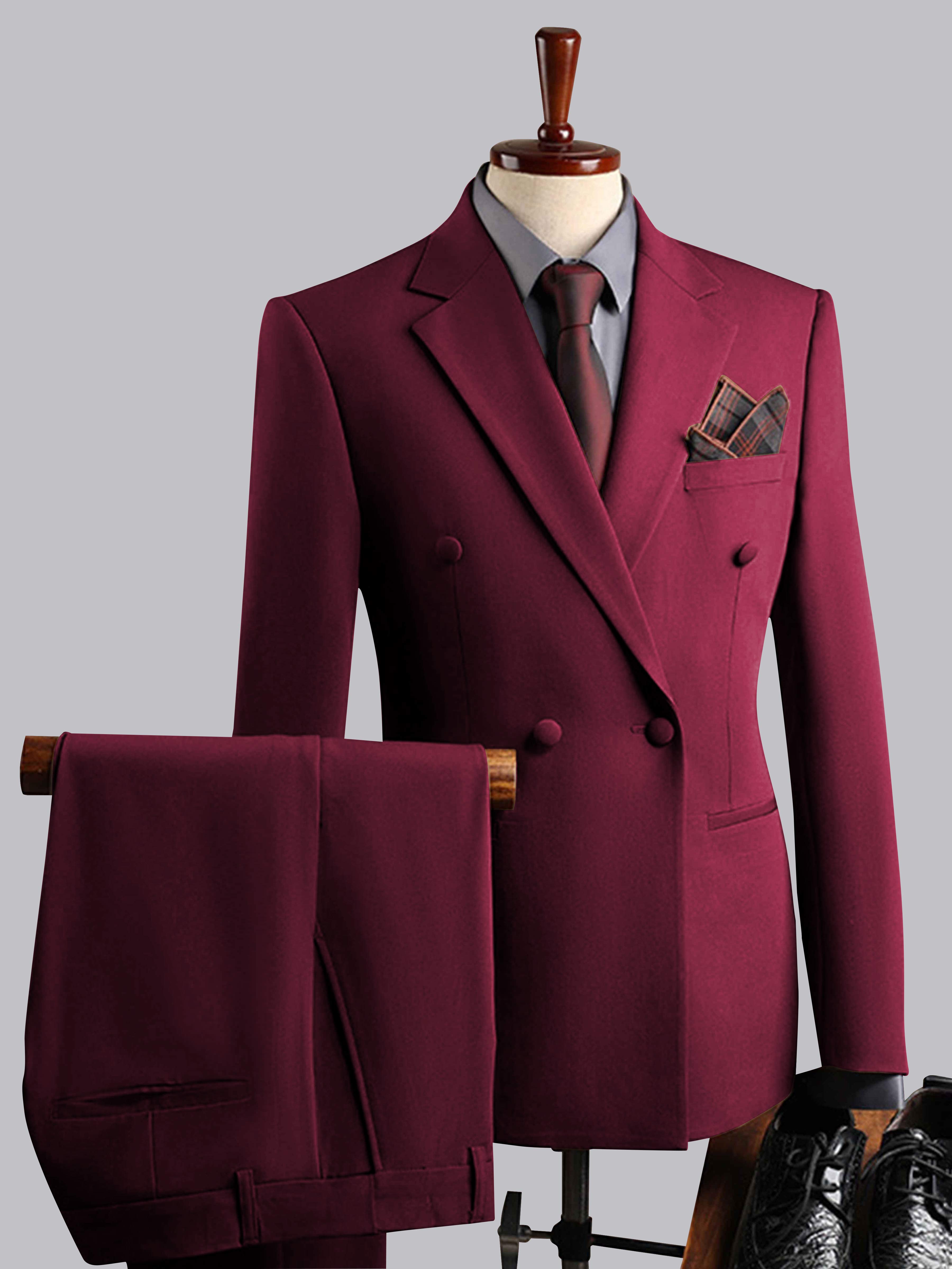 Costume Homme De Mariage 3 Pièces À Double Boutonnage Élégeant