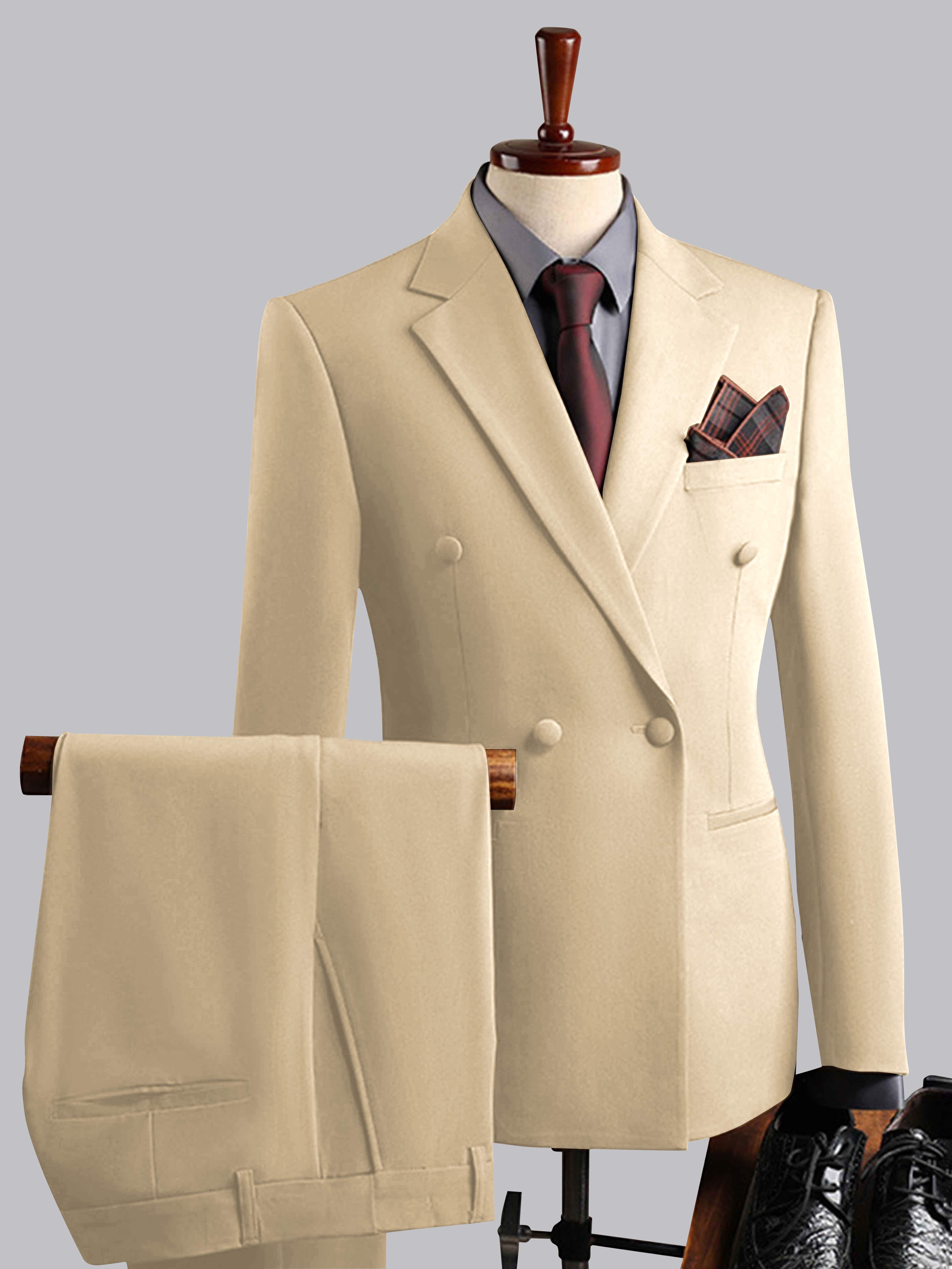 Costume Homme De Mariage 3 Pièces À Double Boutonnage Élégeant