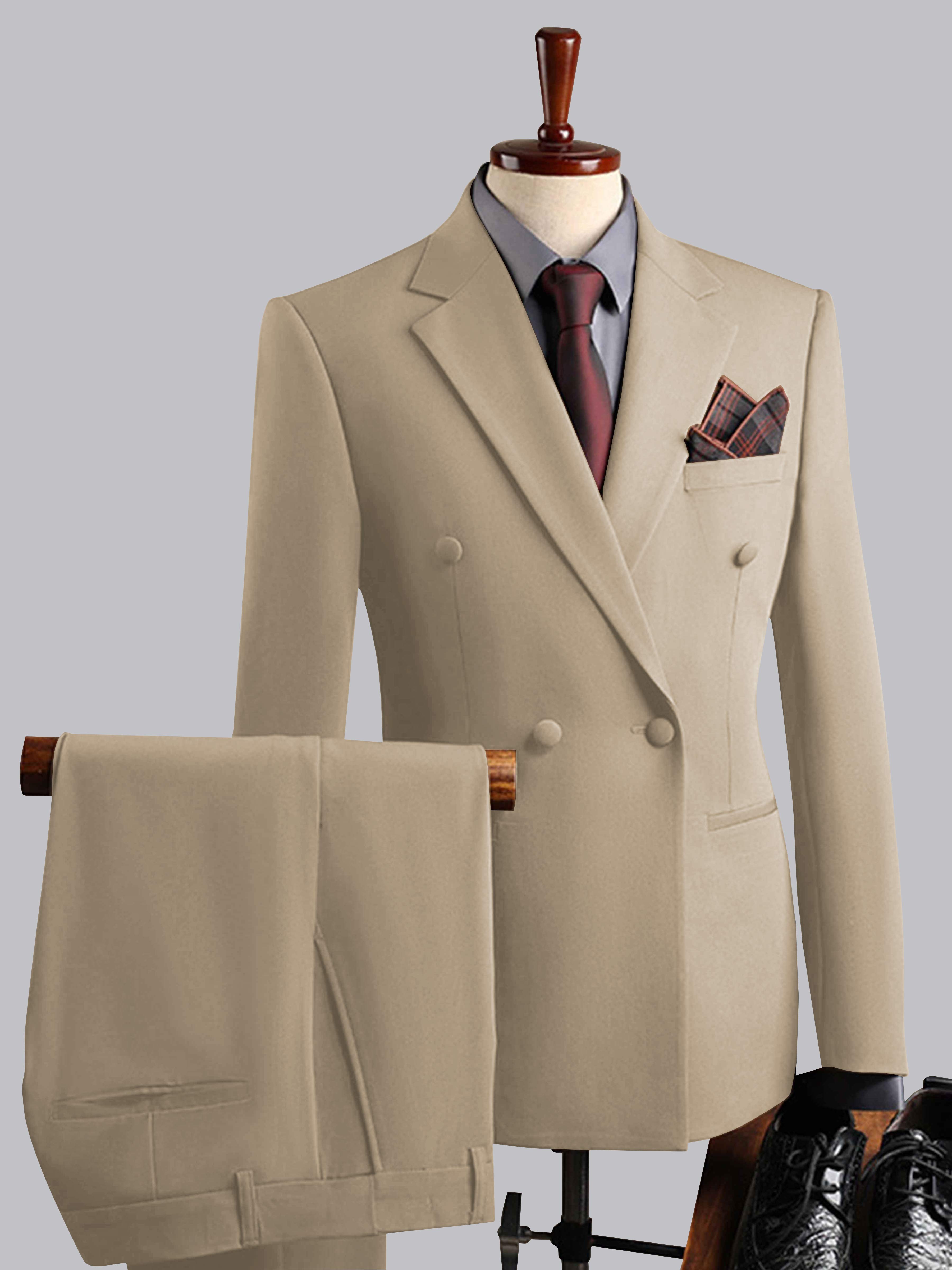 Costume Homme De Mariage 3 Pièces À Double Boutonnage Élégeant