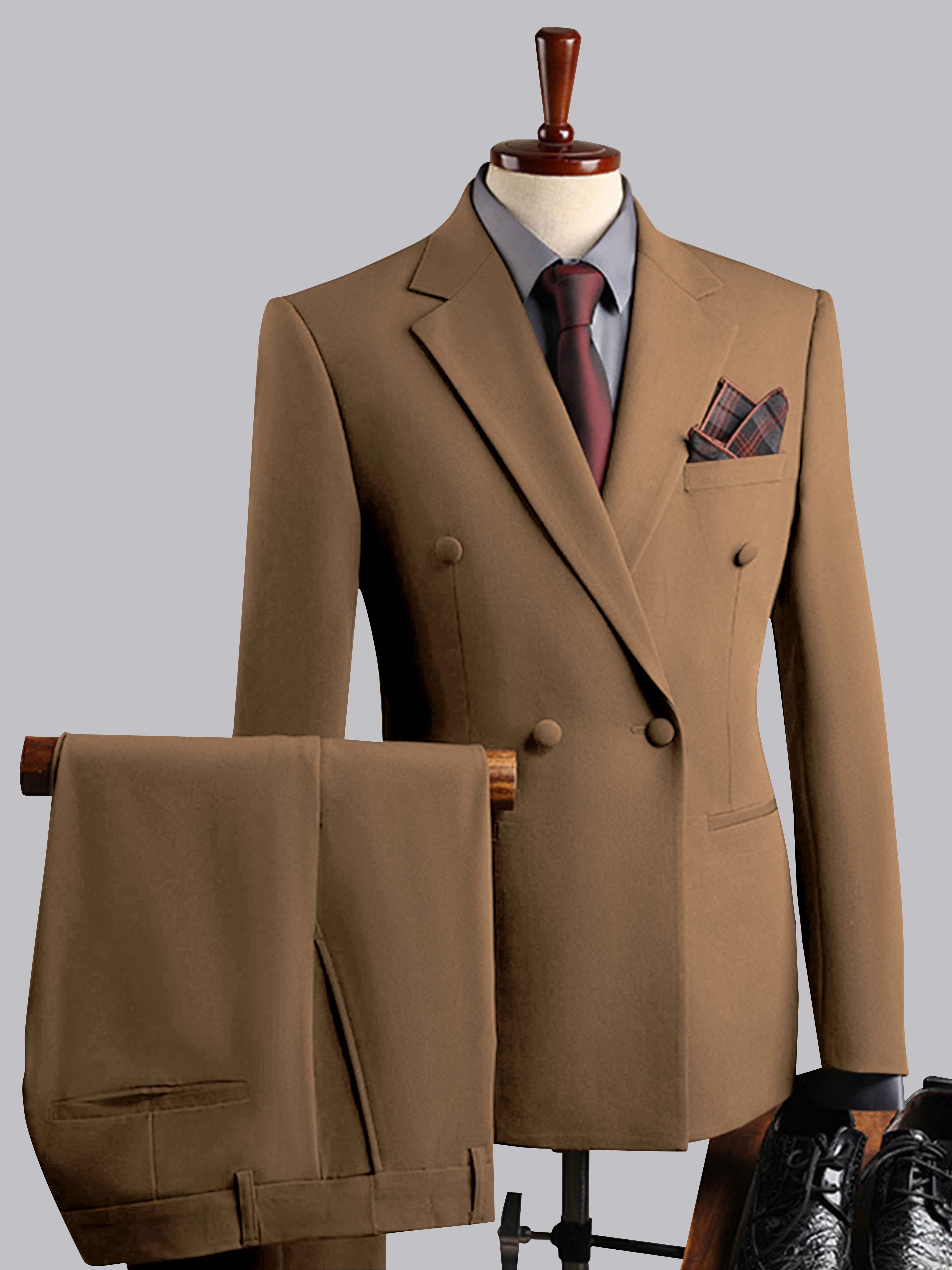 Costume Homme De Mariage 3 Pièces À Double Boutonnage Élégeant
