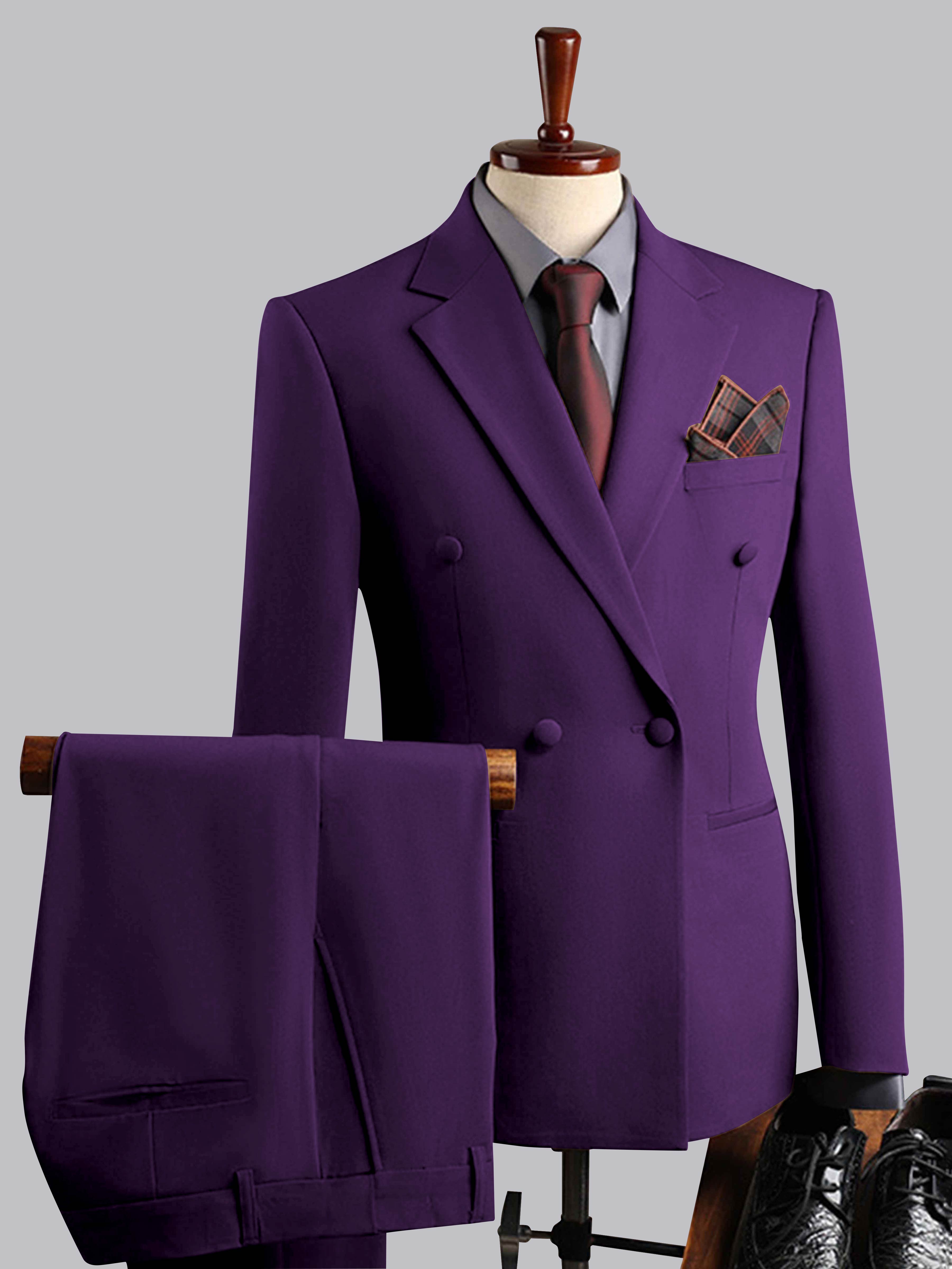 Costume Homme De Mariage 3 Pièces À Double Boutonnage Élégeant