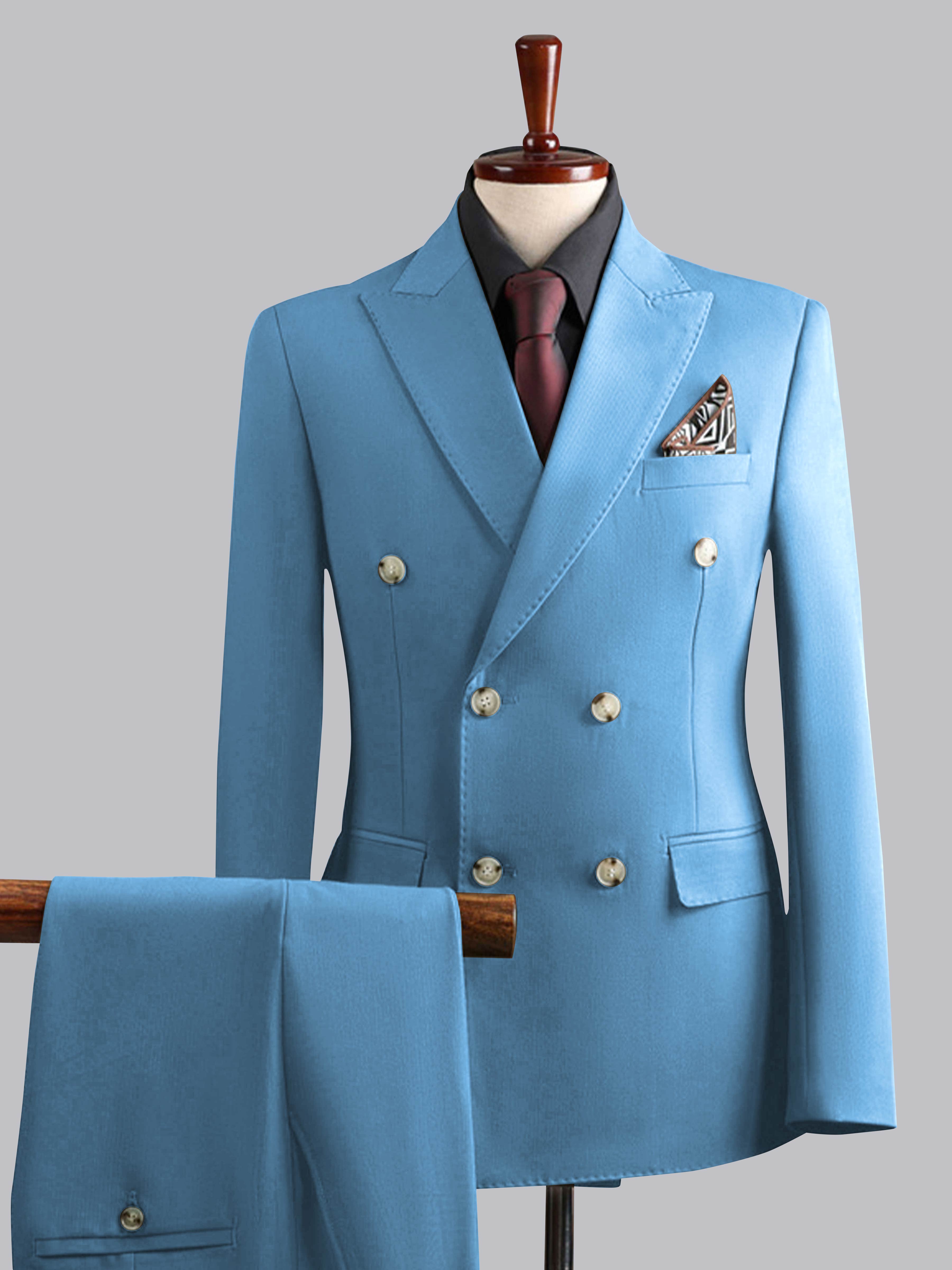 Costume Homme De Mariage 3 Pièces À Double Boutonnage Tailorisé Moderne