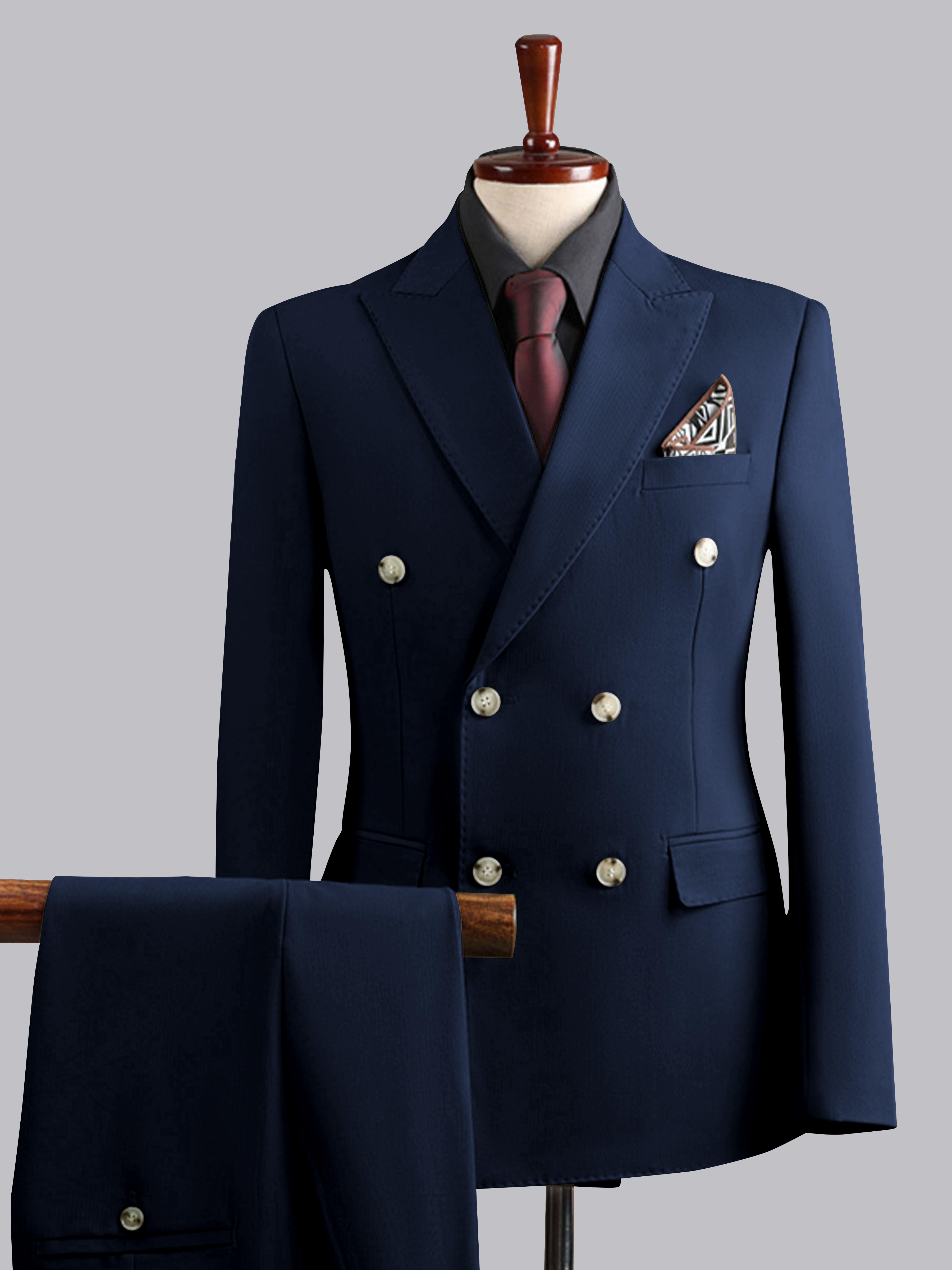 Costume Homme De Mariage 3 Pièces À Double Boutonnage Tailorisé Moderne
