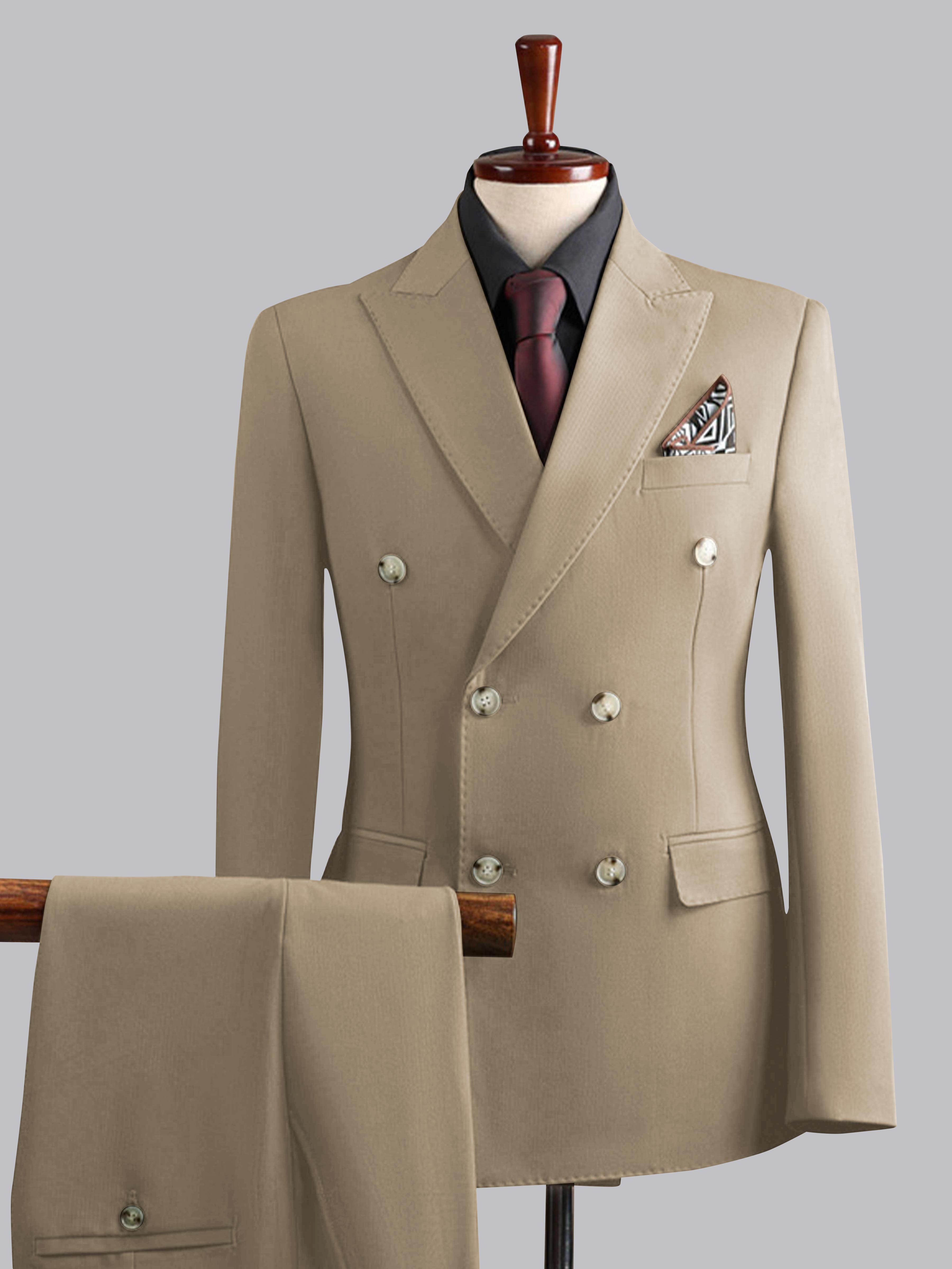 Costume Homme De Mariage 3 Pièces À Double Boutonnage Tailorisé Moderne