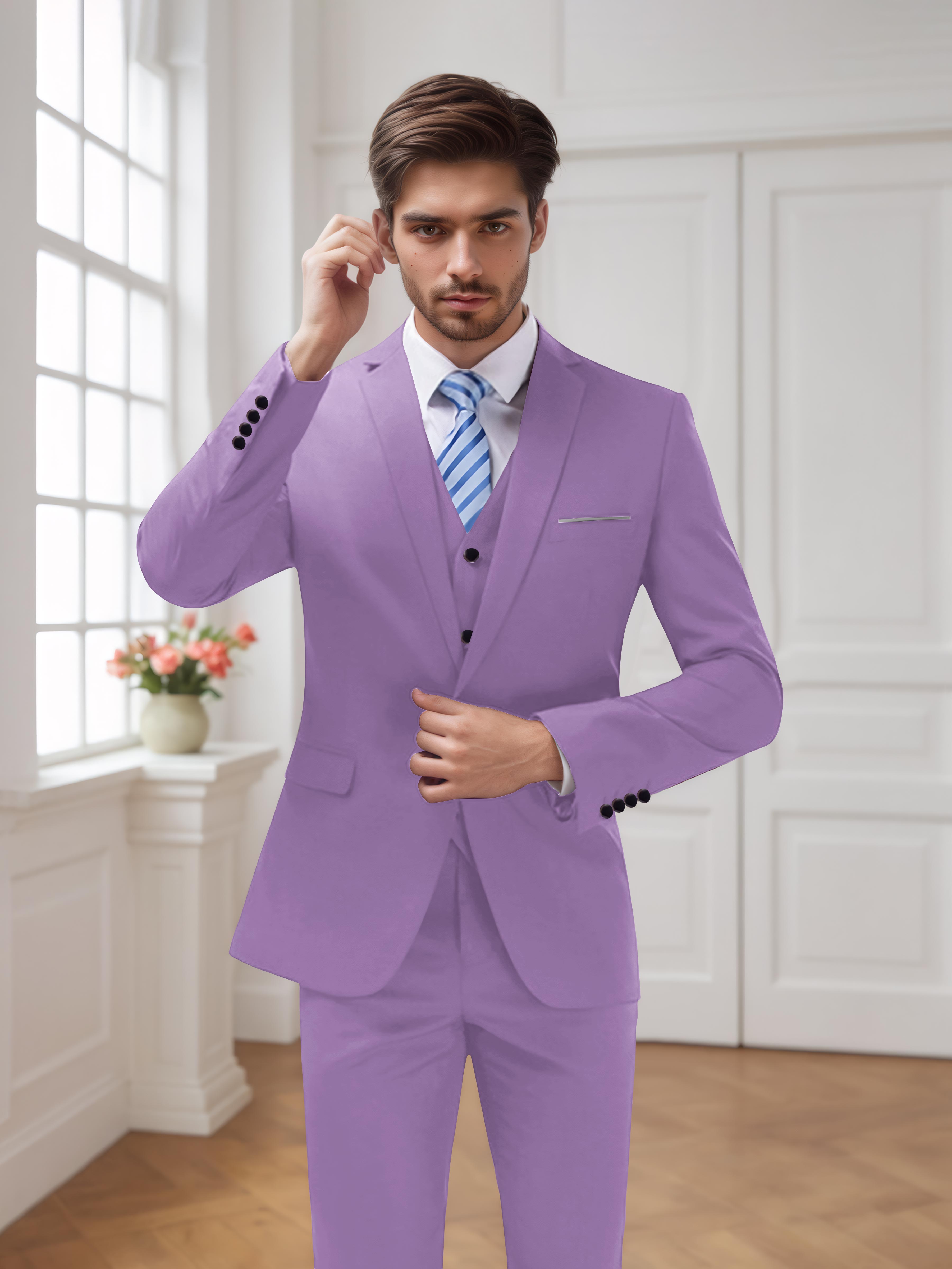 Costume Homme De Mariage 3 Pièces À Un Bouton Moderne