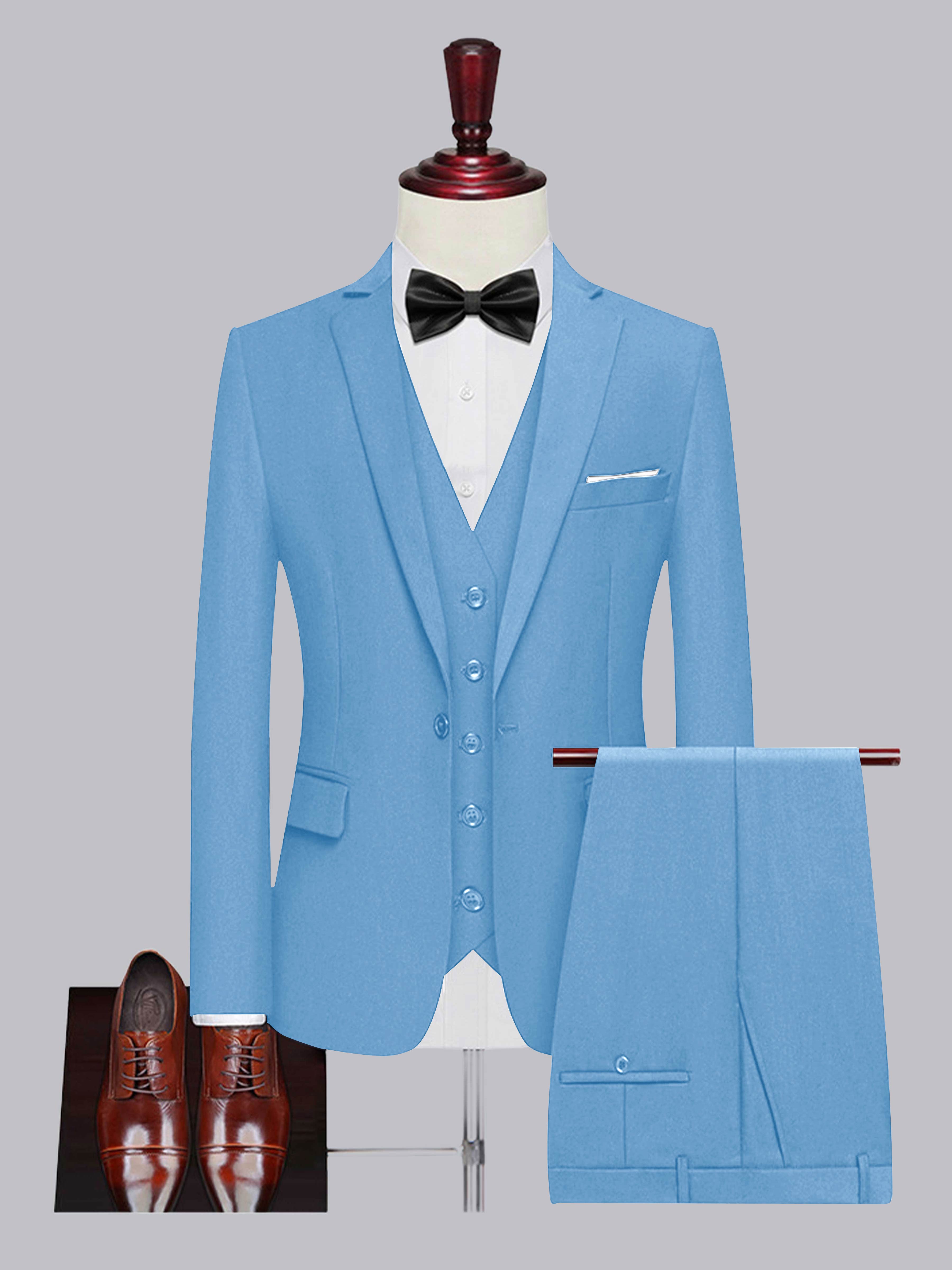 Costume Homme De Mariage 3 Pièces À Un Bouton Classique