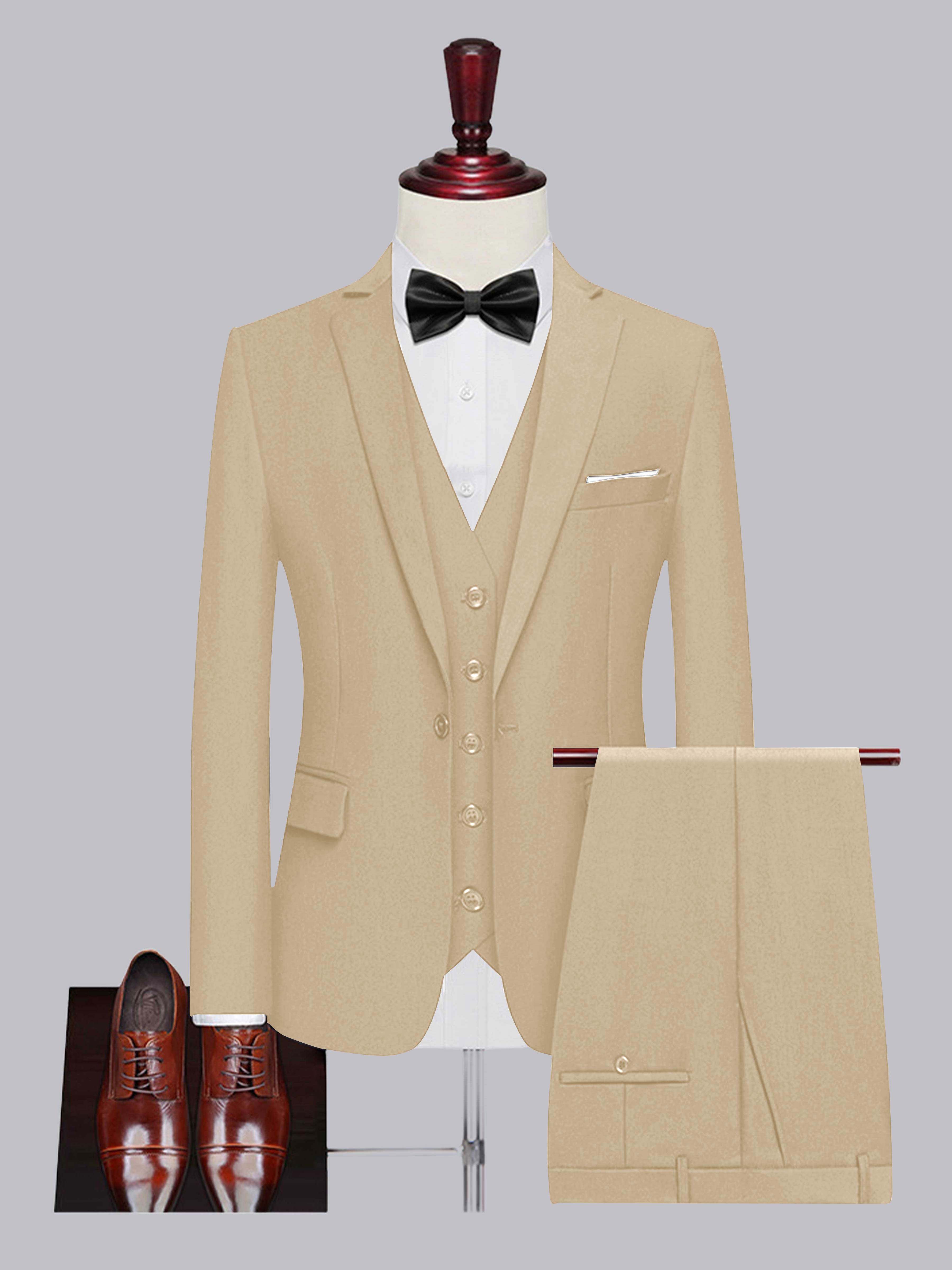 Costume Homme De Mariage 3 Pièces À Un Bouton Classique