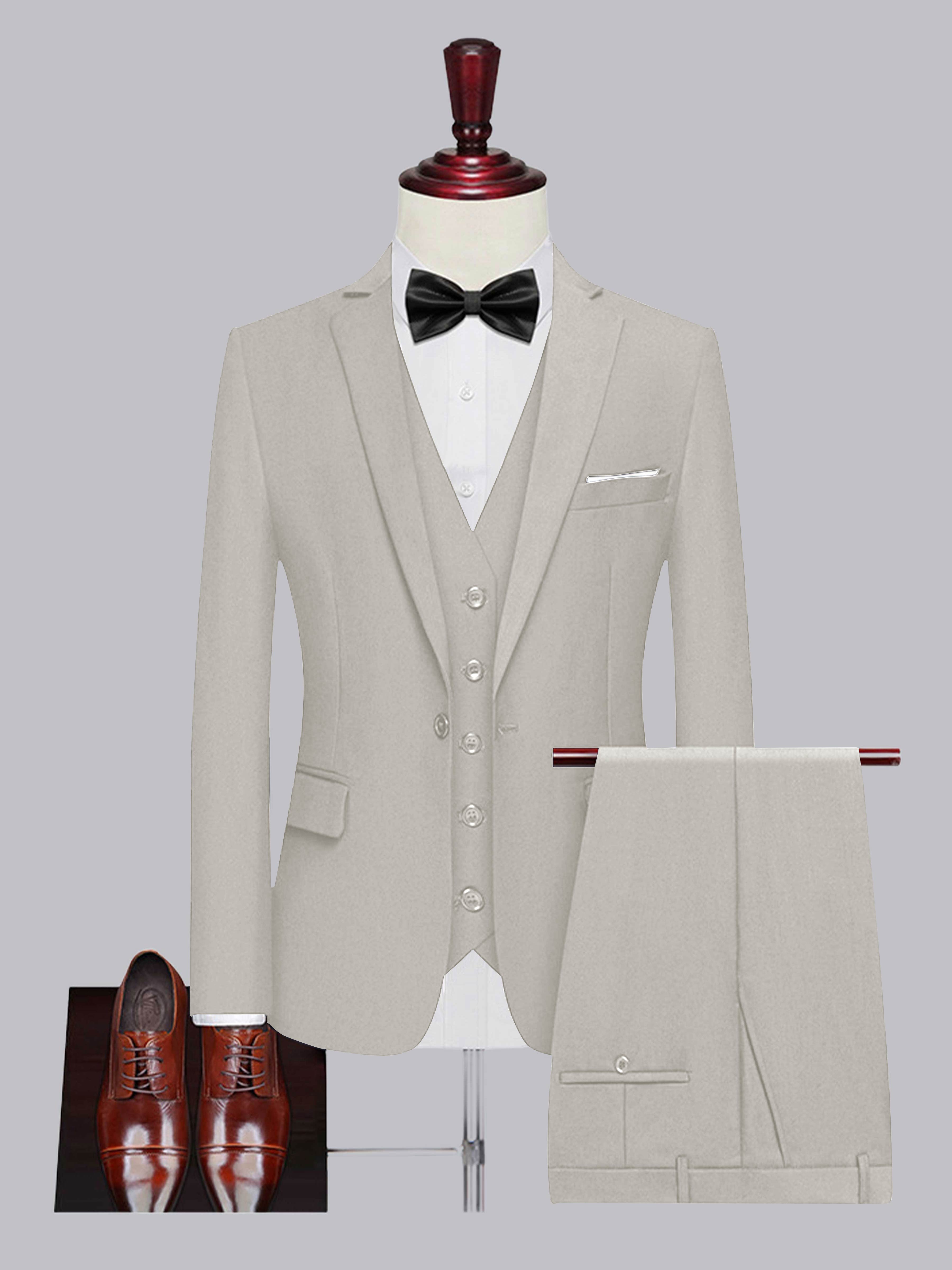 Costume Homme De Mariage 3 Pièces À Un Bouton Classique