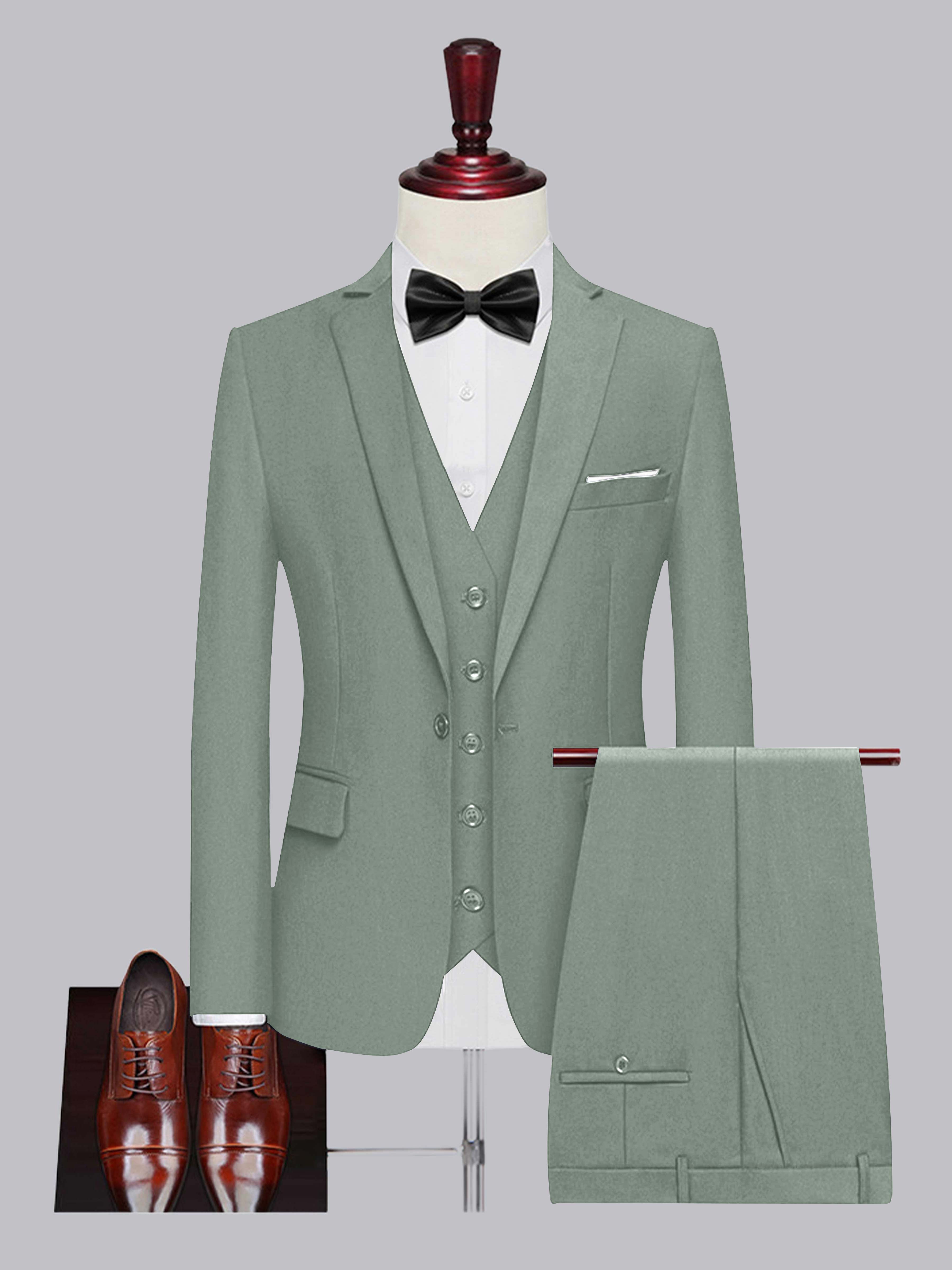 Costume Homme De Mariage 3 Pièces À Un Bouton Classique
