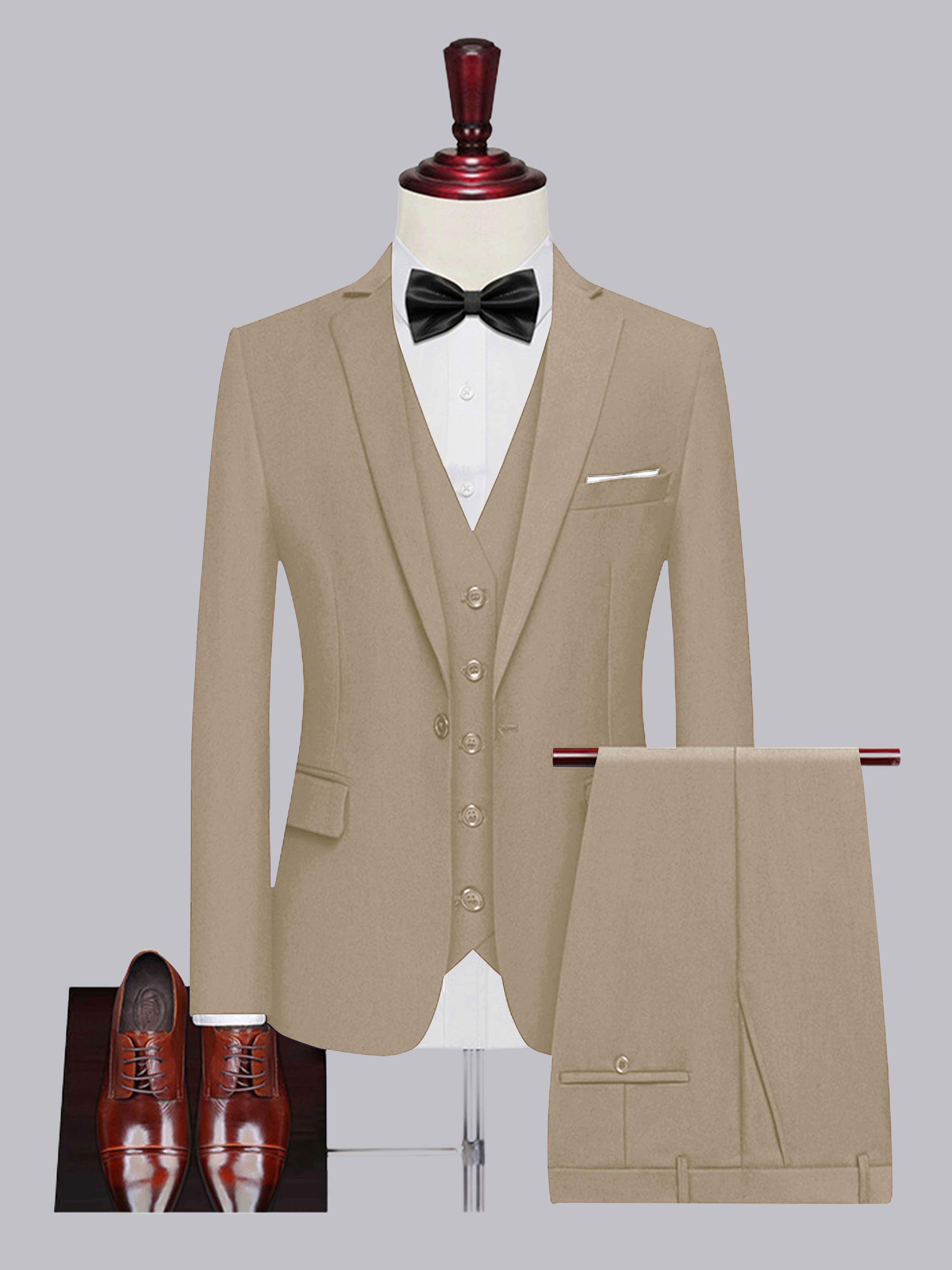 Costume Homme De Mariage 3 Pièces À Un Bouton Classique