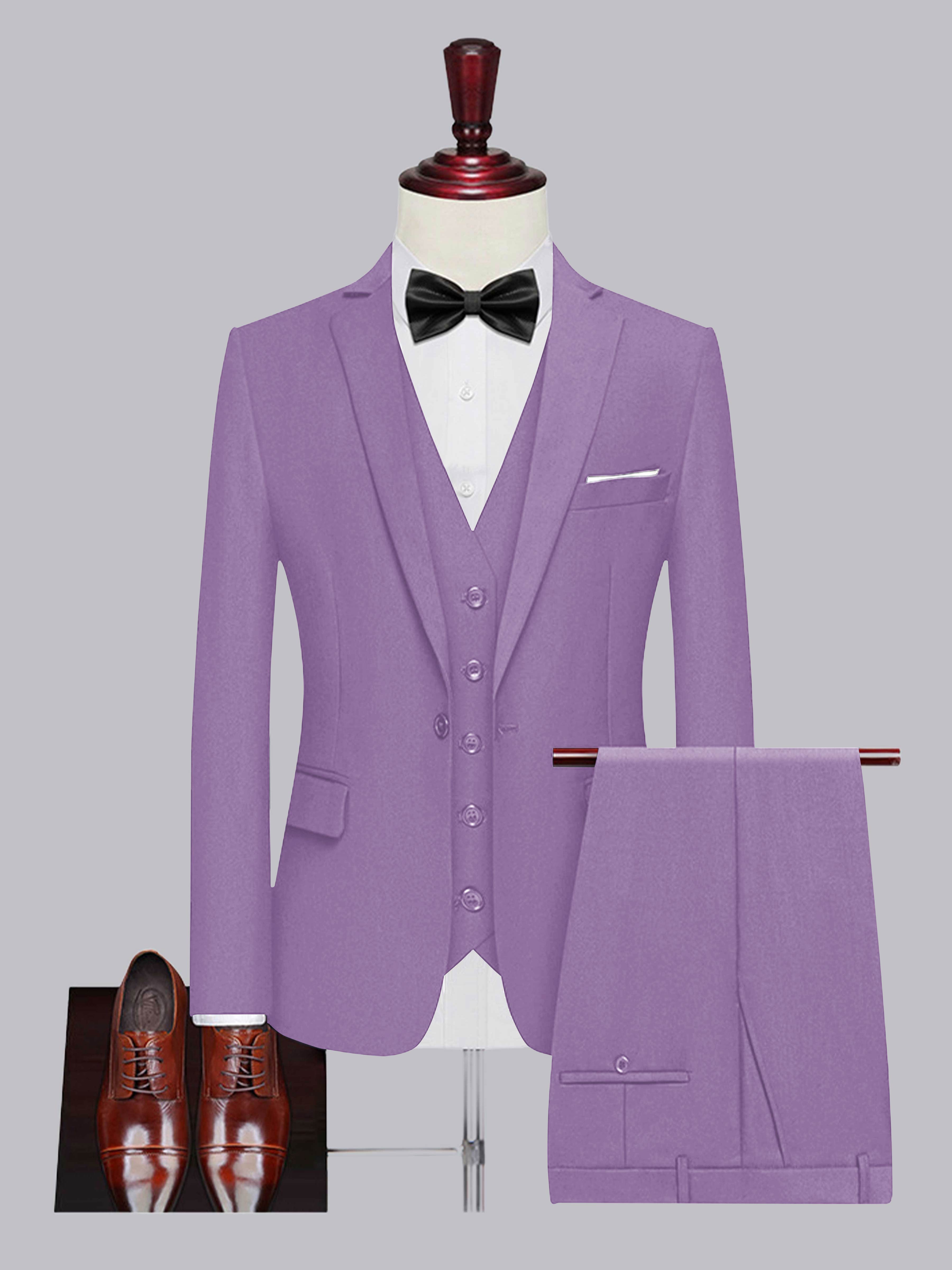 Costume Homme De Mariage 3 Pièces À Un Bouton Classique