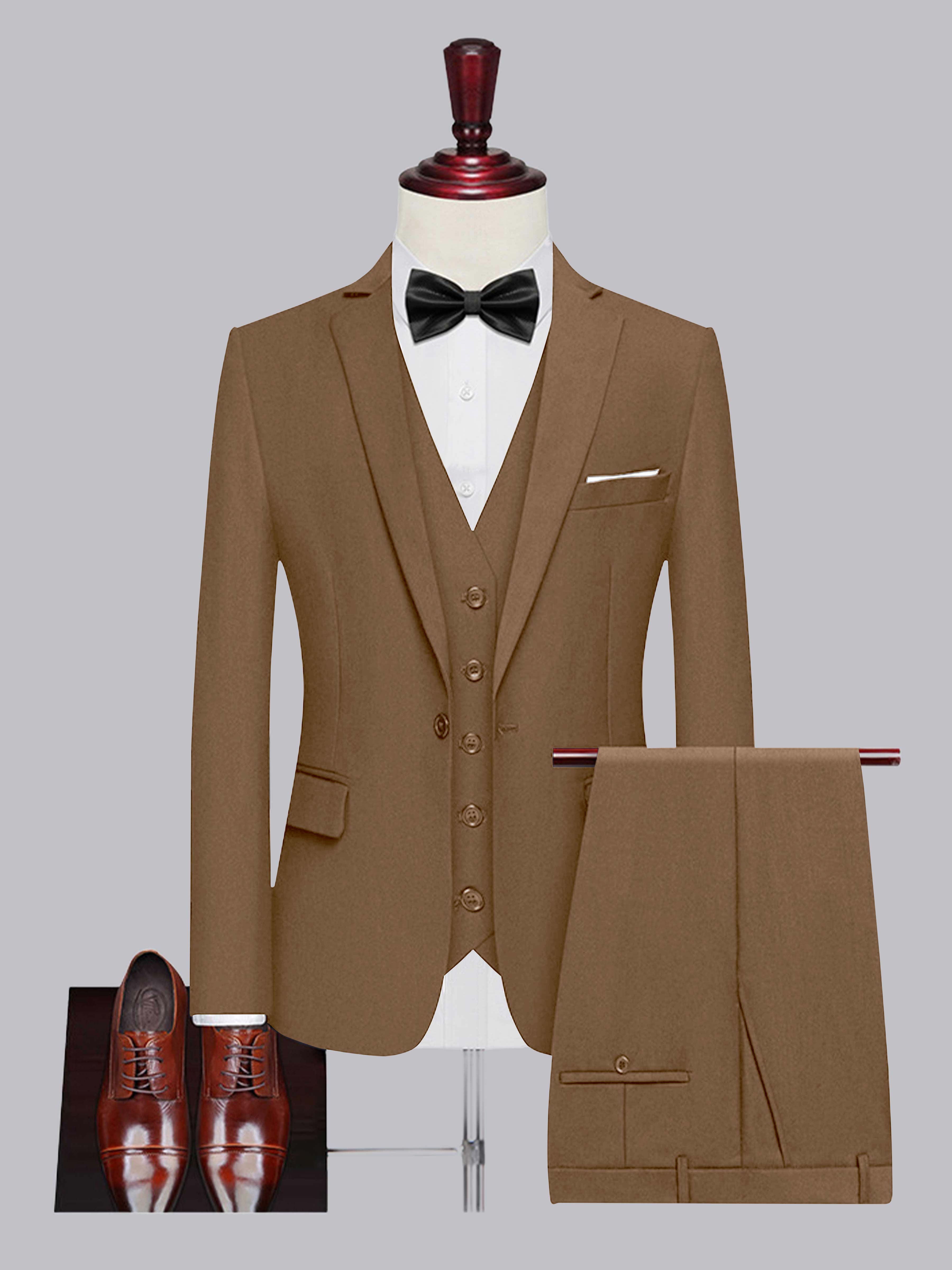 Costume Homme De Mariage 3 Pièces À Un Bouton Classique