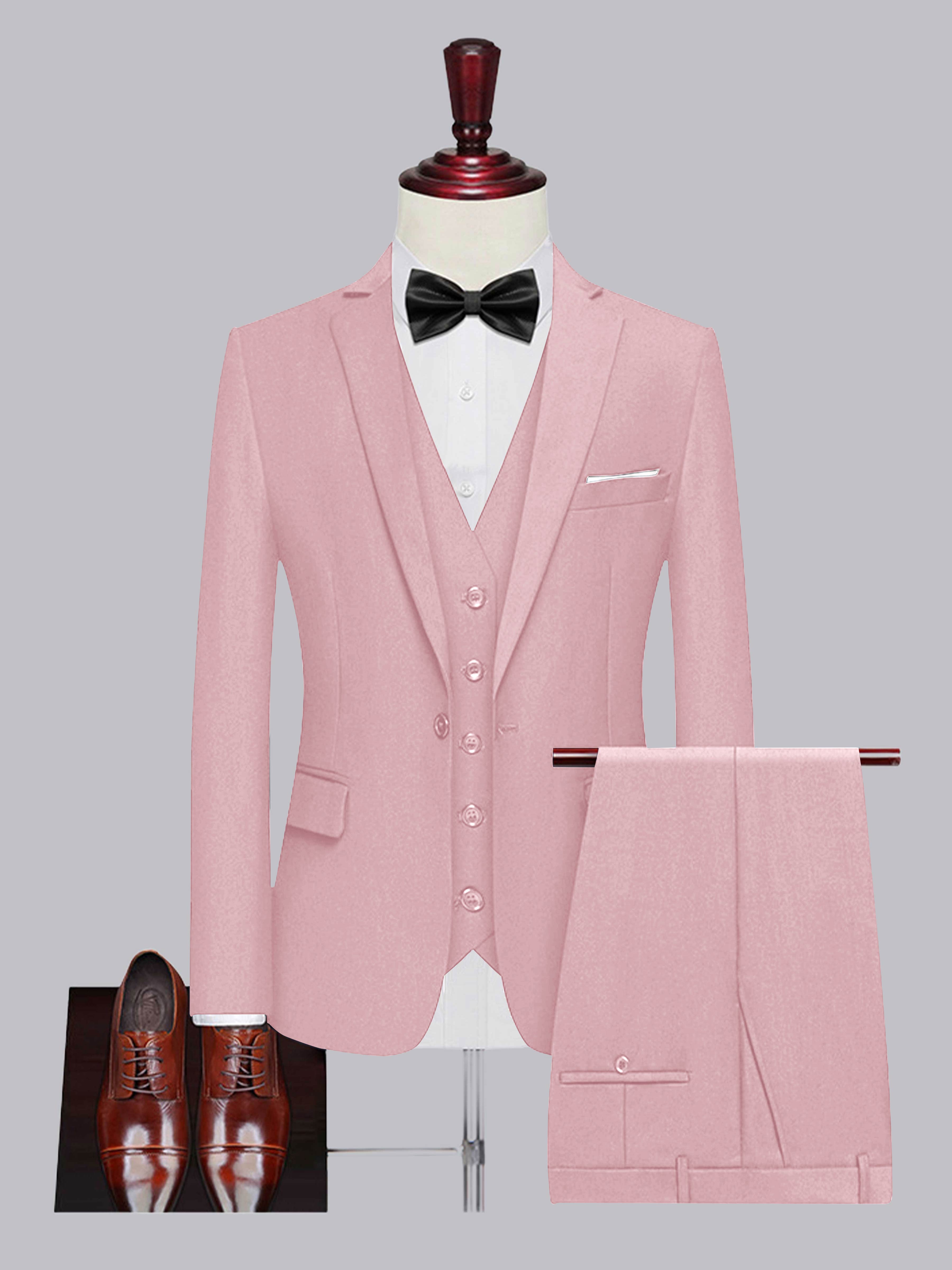 Costume Homme De Mariage 3 Pièces À Un Bouton Classique