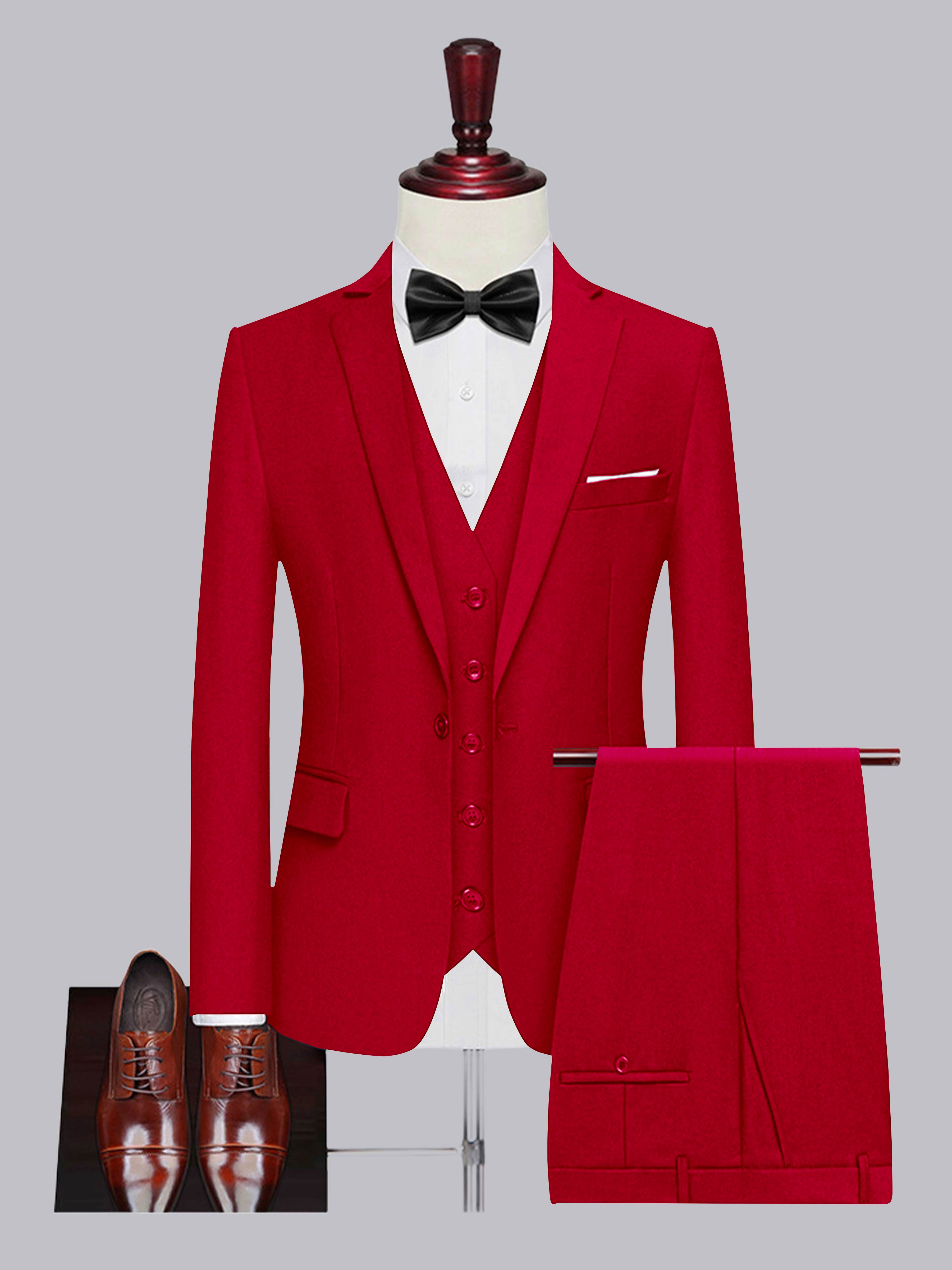 Costume Homme De Mariage 3 Pièces À Un Bouton Classique