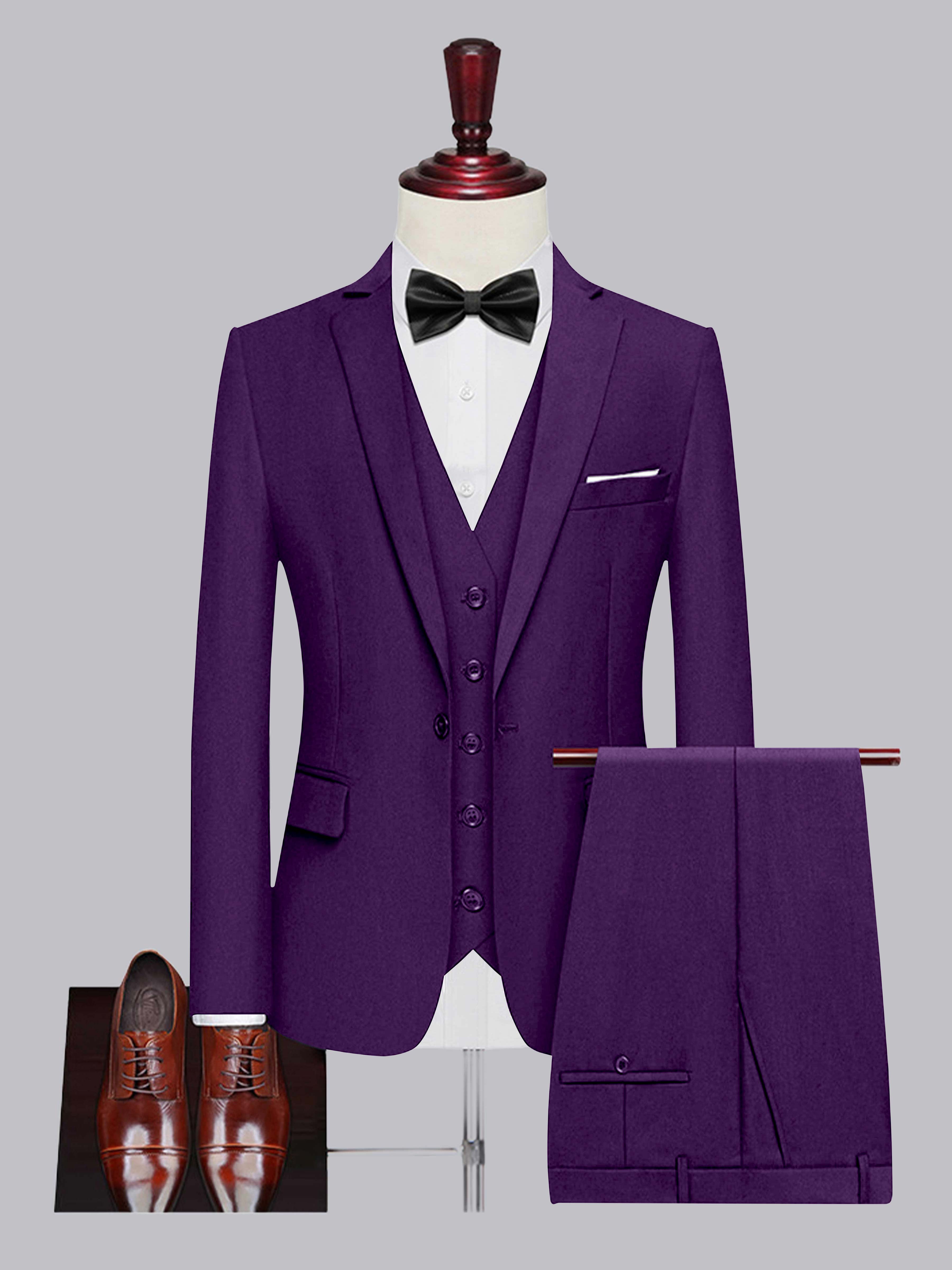 Costume Homme De Mariage 3 Pièces À Un Bouton Classique