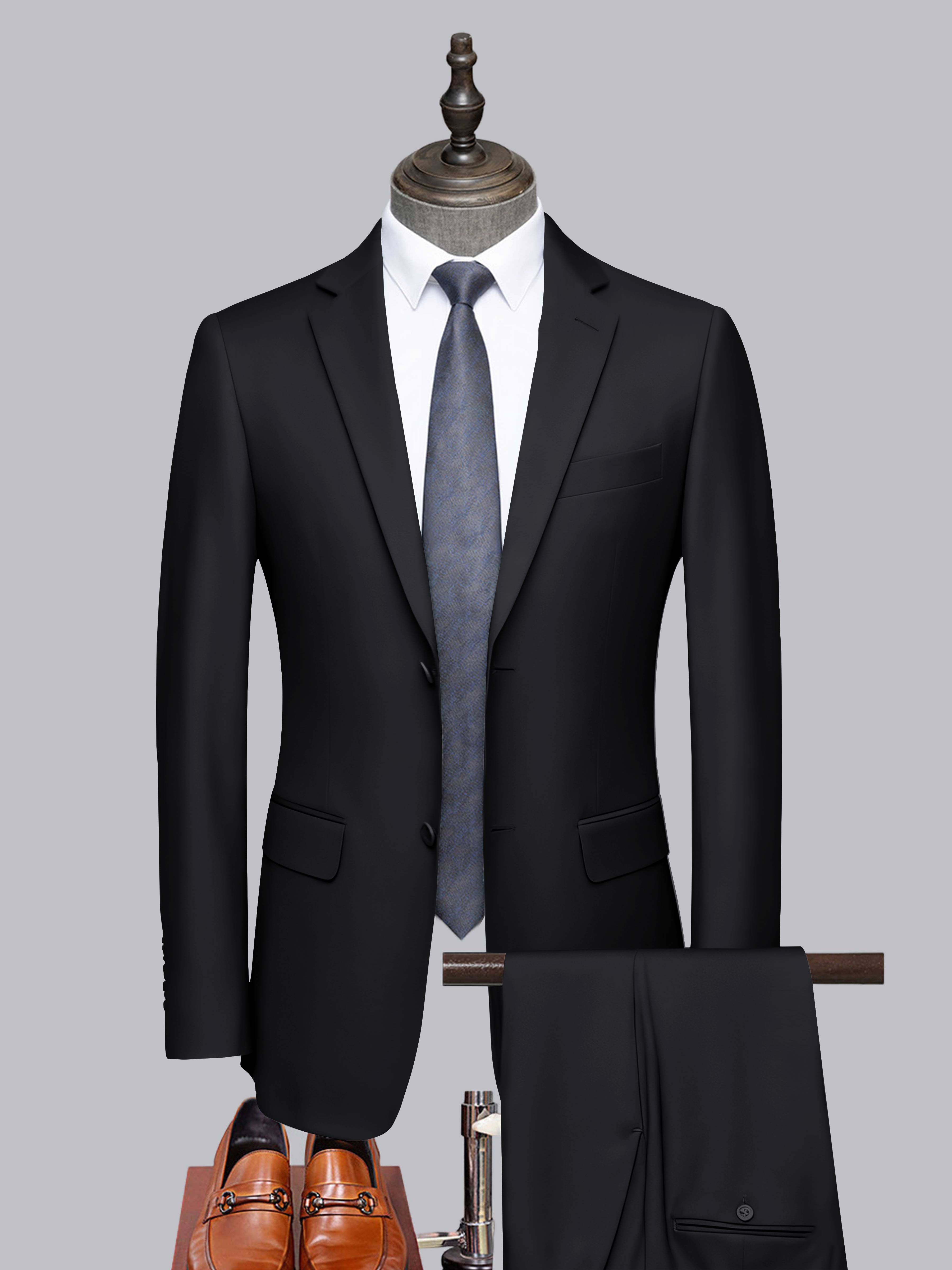 Costume Homme Tailorisé 2 Pièces À Deux Boutons Classique