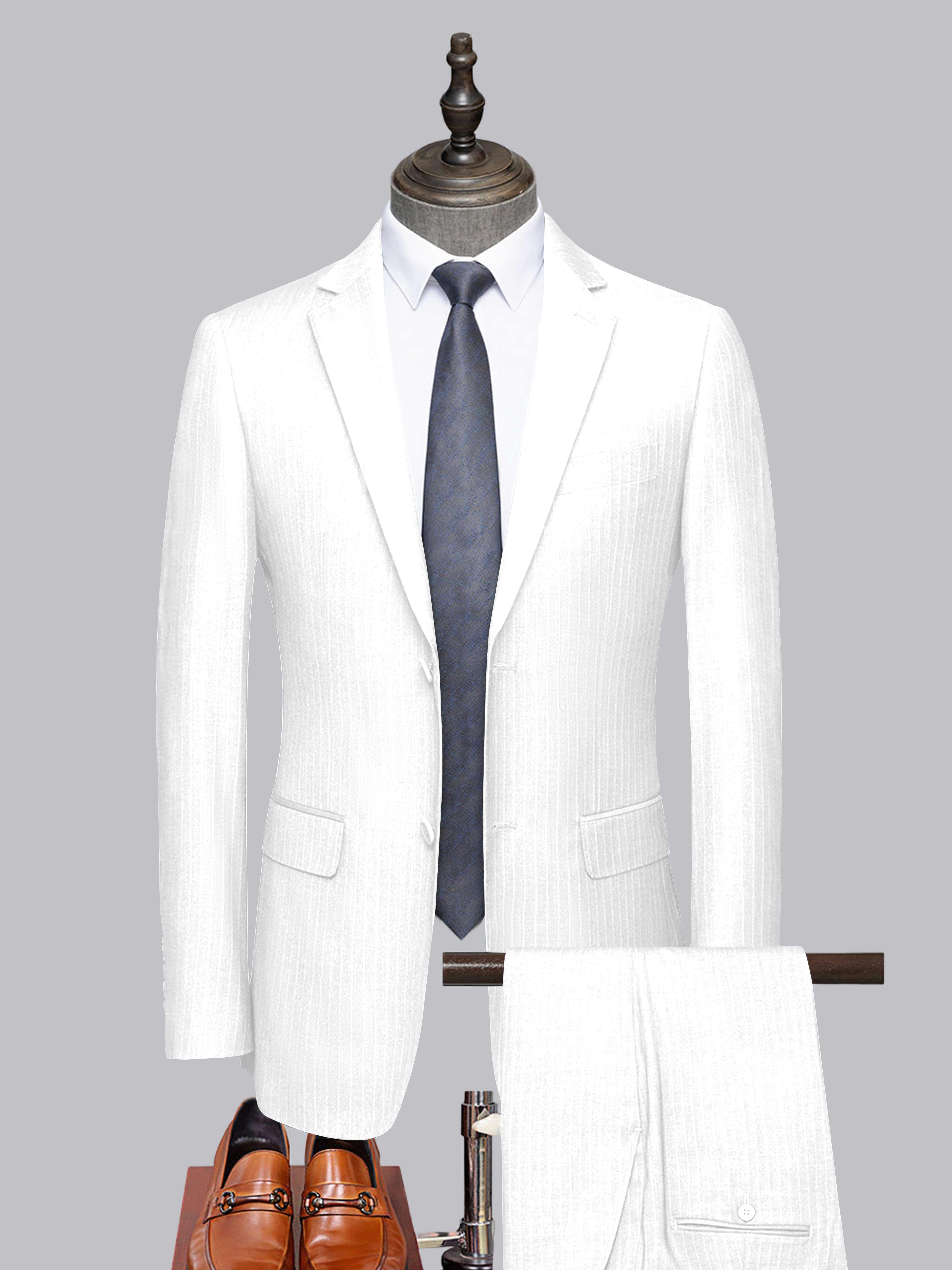 Costume Homme Tailorisé 2 Pièces À Deux Boutons Classique