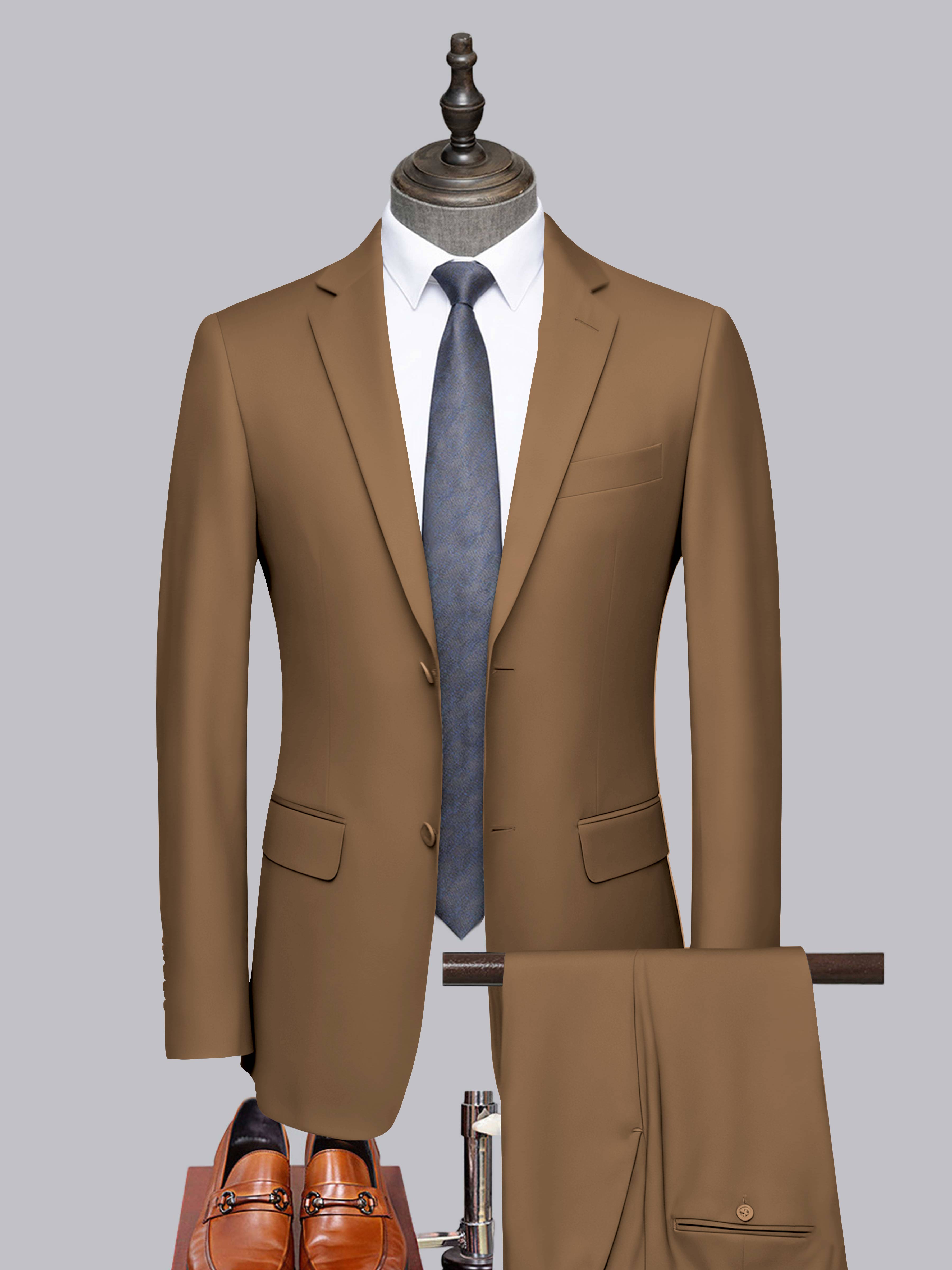 Costume Homme Tailorisé 2 Pièces À Deux Boutons Classique