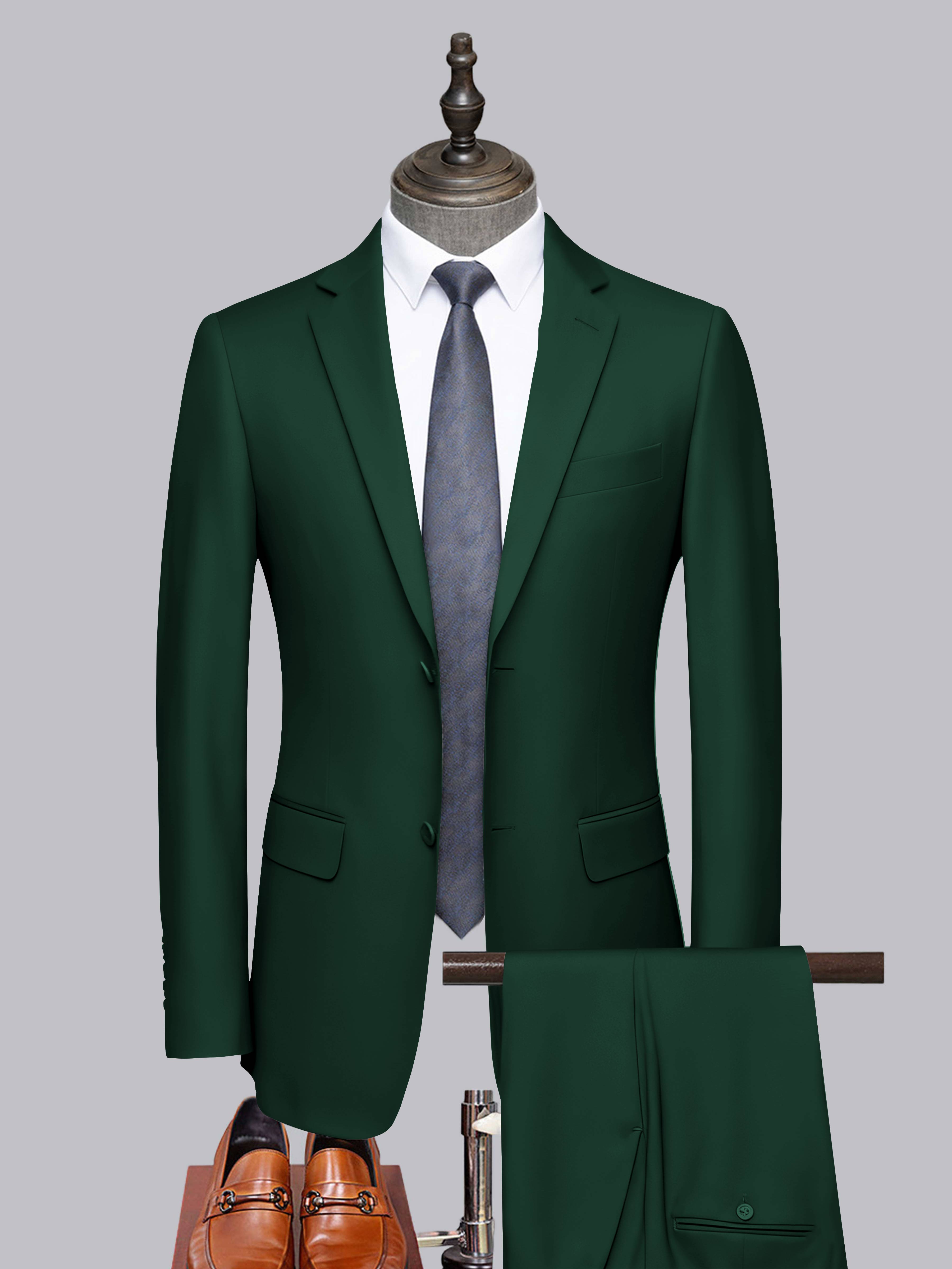 Costume Homme Tailorisé 2 Pièces À Deux Boutons Classique