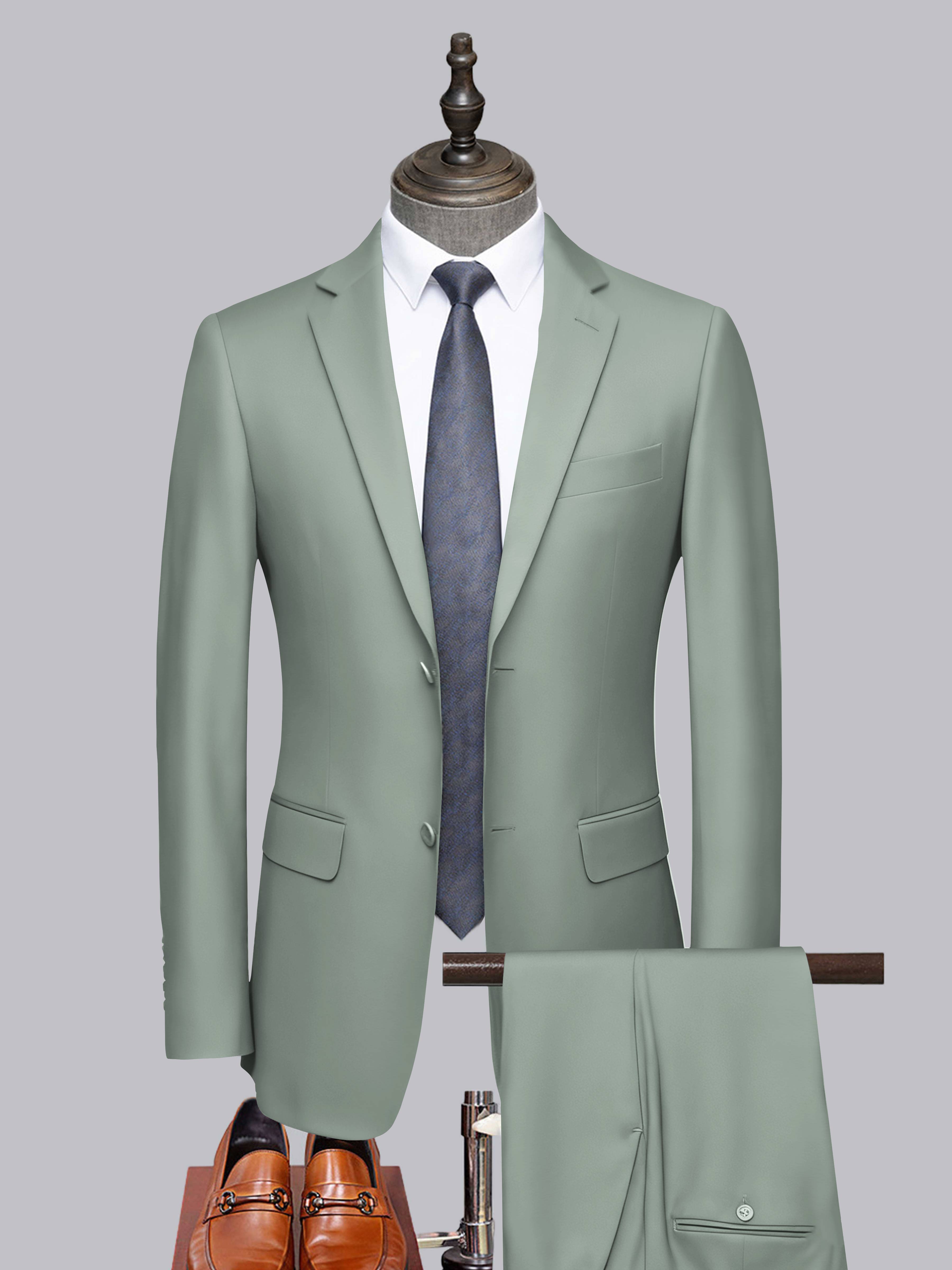 Costume Homme Tailorisé 2 Pièces À Deux Boutons Classique