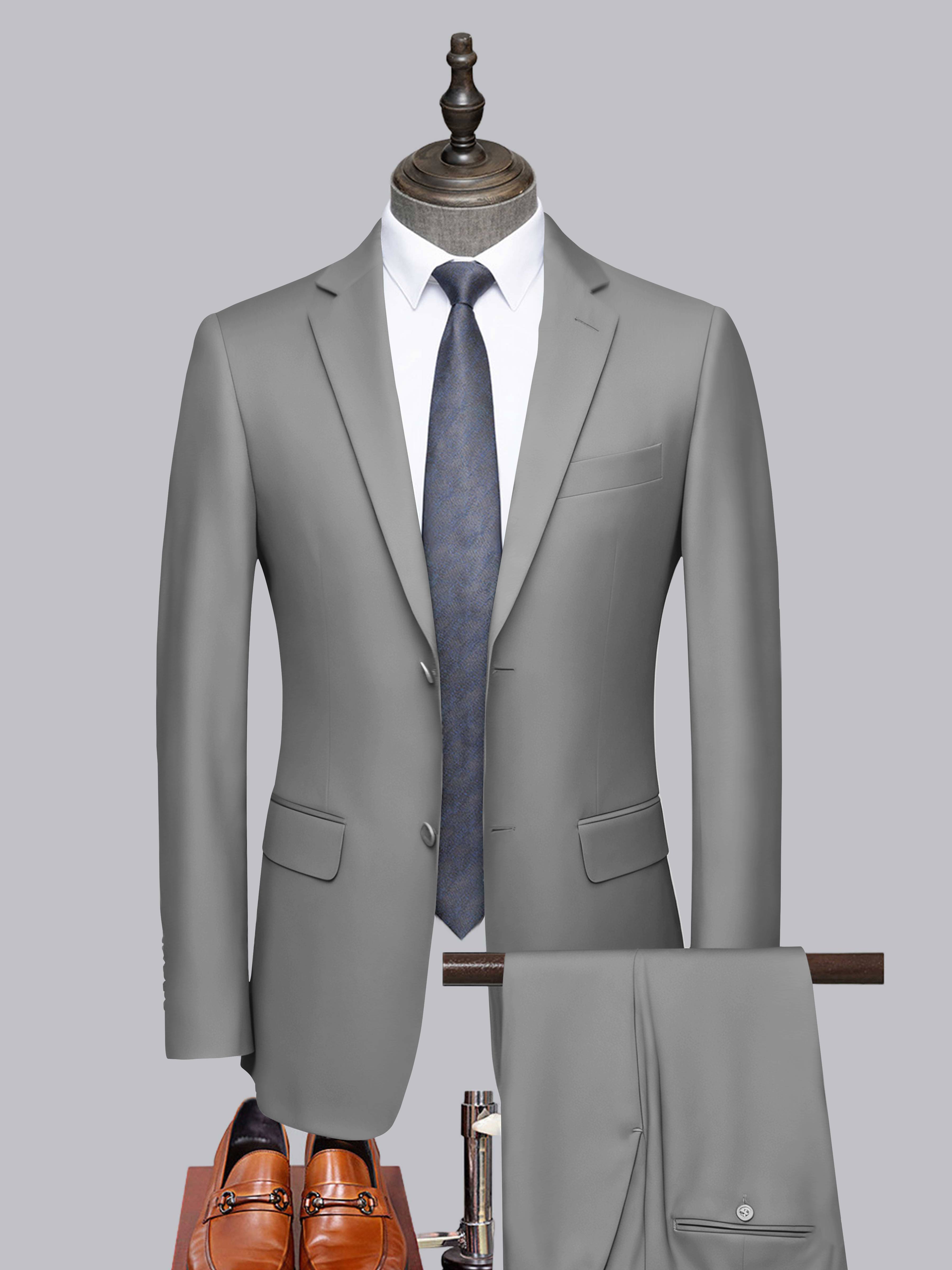 Costume Homme Tailorisé 2 Pièces À Deux Boutons Classique