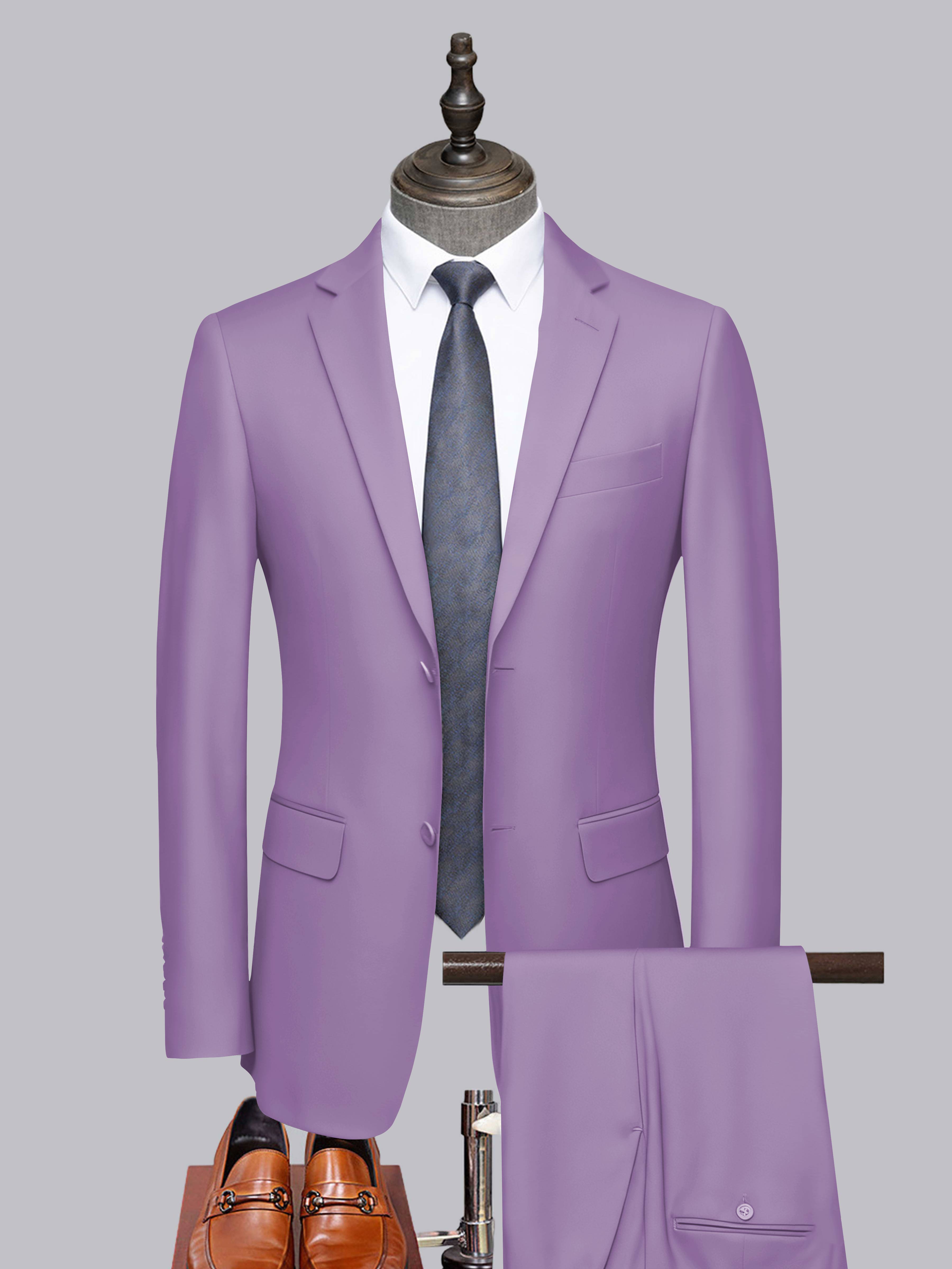 Costume Homme Tailorisé 2 Pièces À Deux Boutons Classique