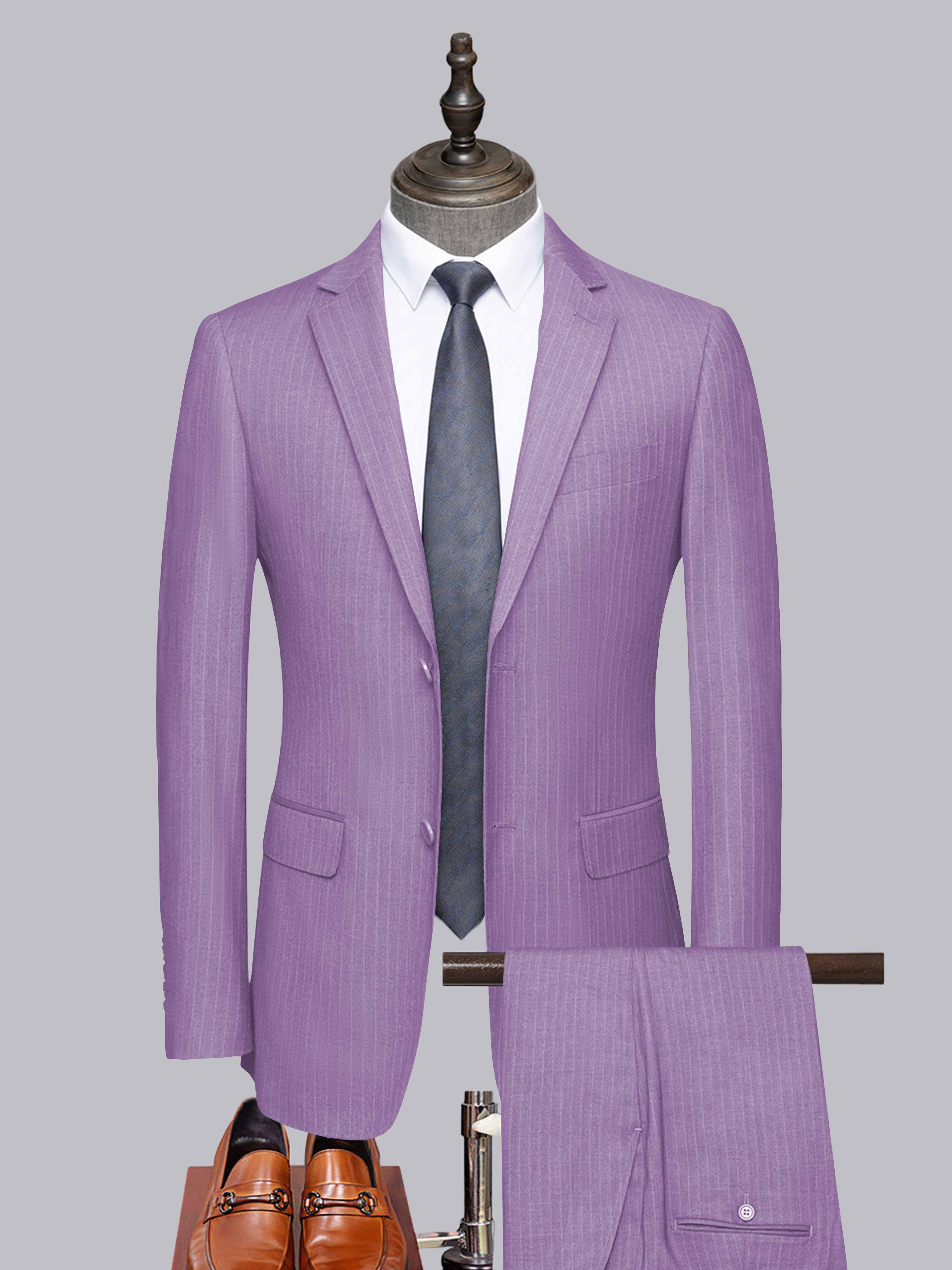 Costume Homme Tailorisé 2 Pièces À Deux Boutons Classique