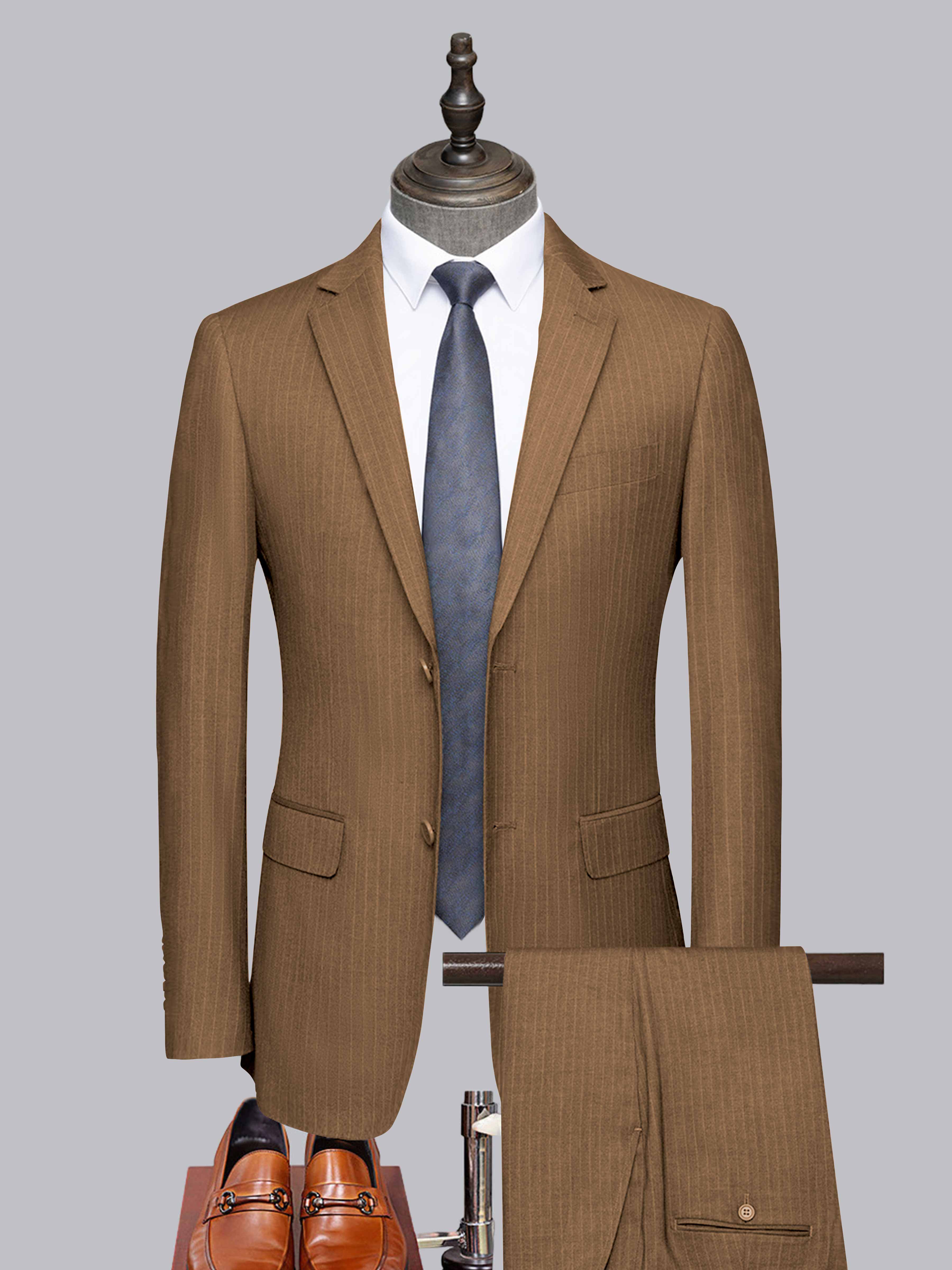 Costume Homme Tailorisé 2 Pièces À Deux Boutons Classique