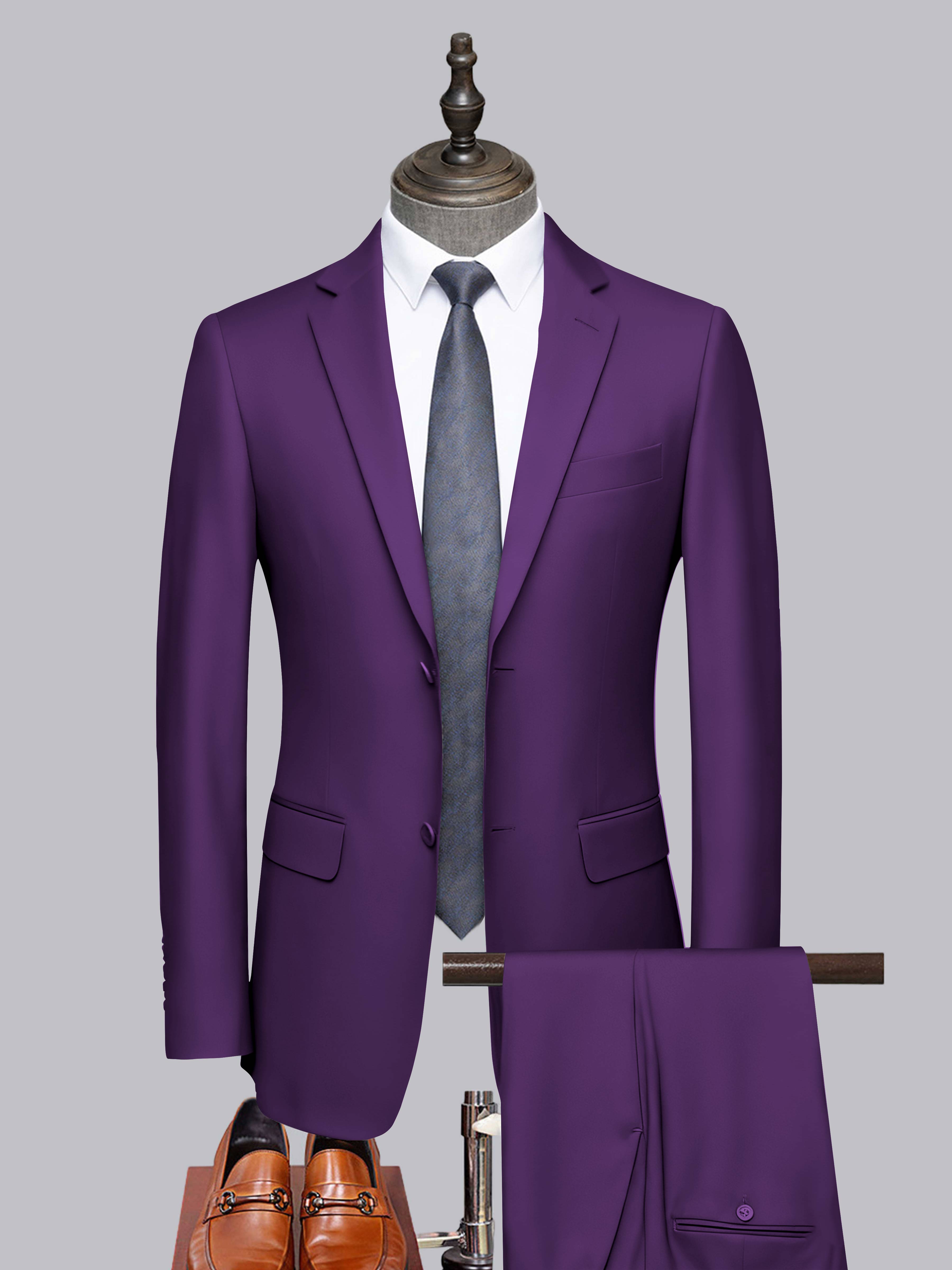 Costume Homme Tailorisé 2 Pièces À Deux Boutons Classique