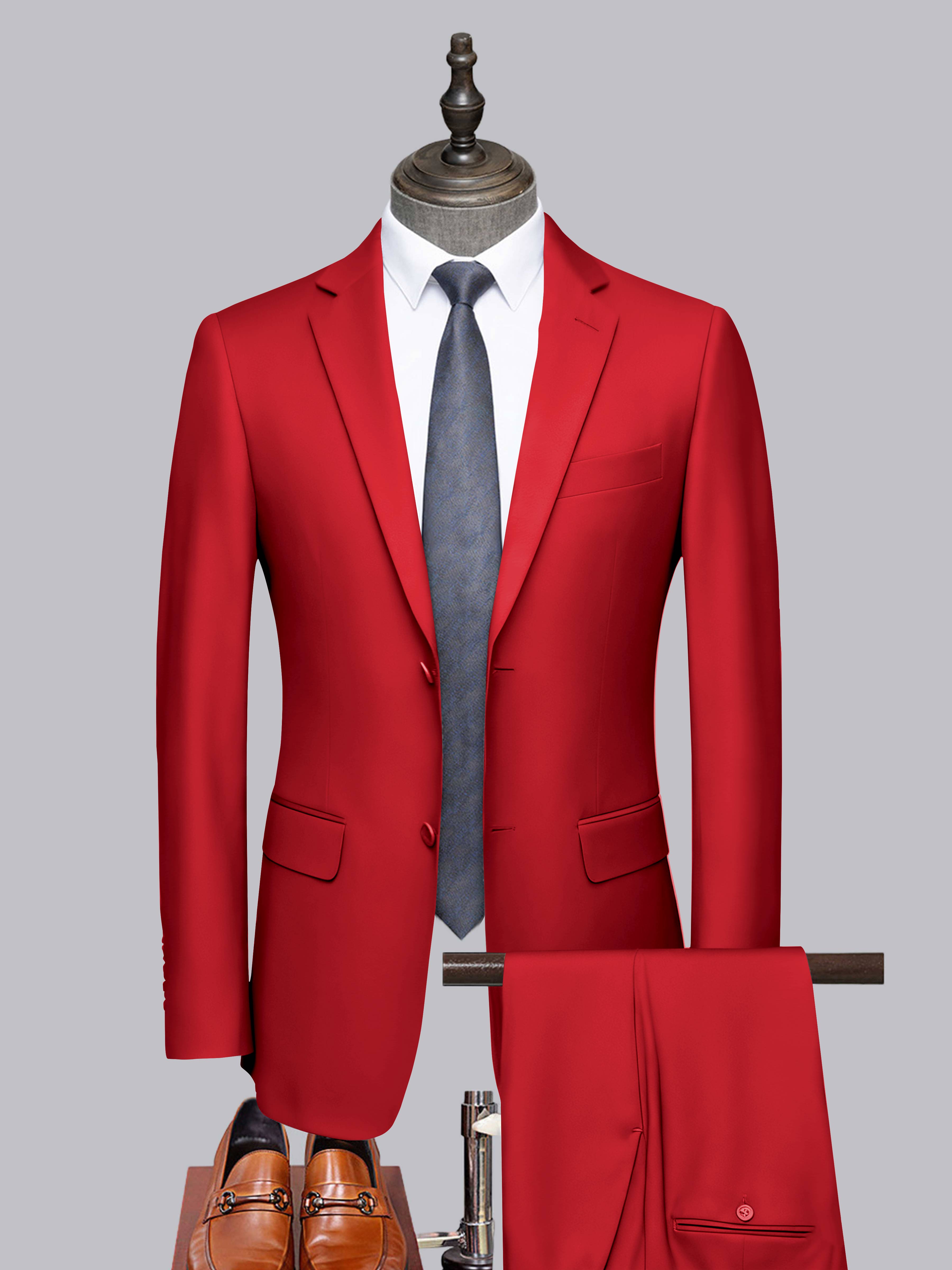 Costume Homme Tailorisé 2 Pièces À Deux Boutons Classique