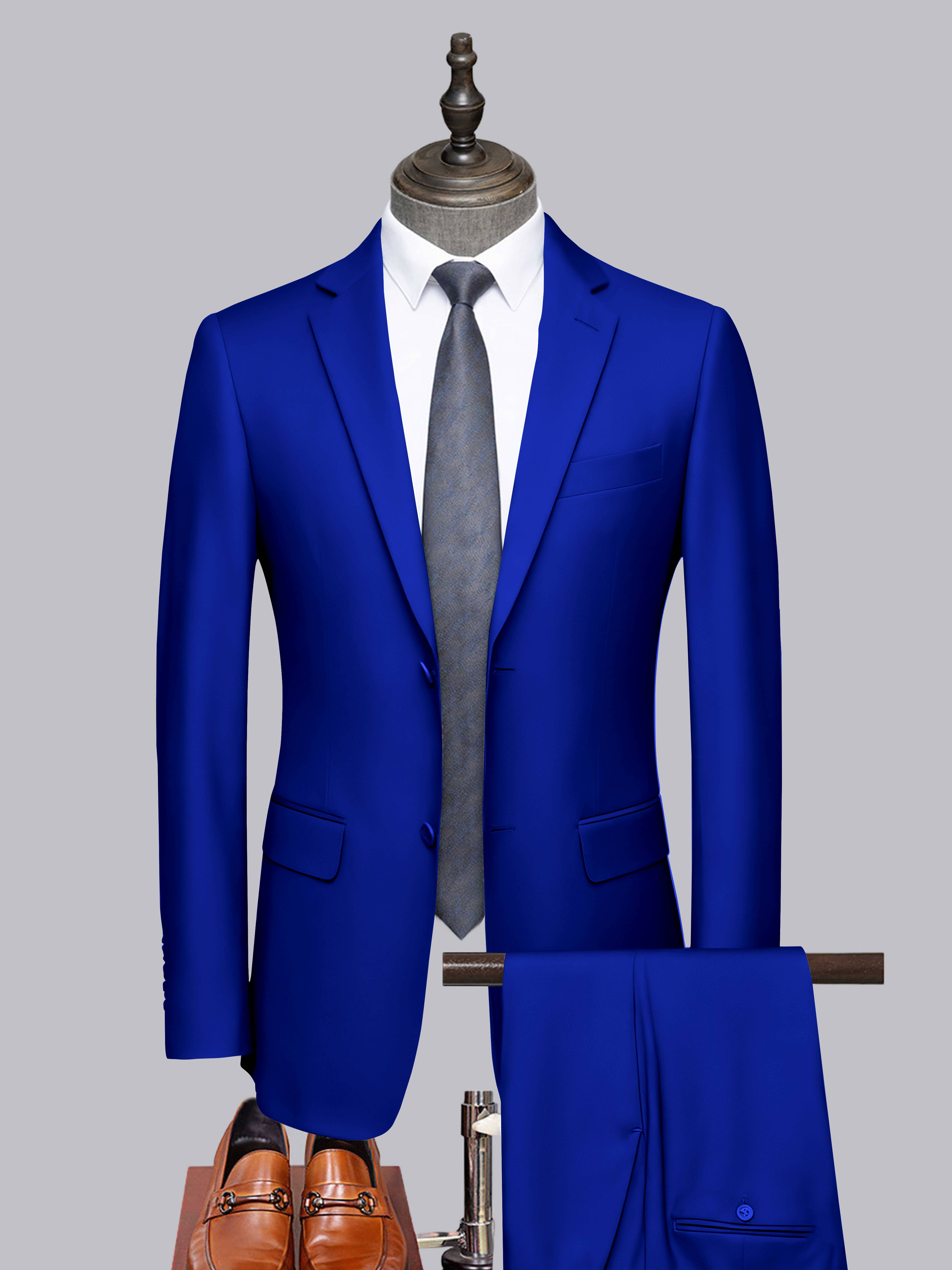 Costume Homme Tailorisé 2 Pièces À Deux Boutons Classique