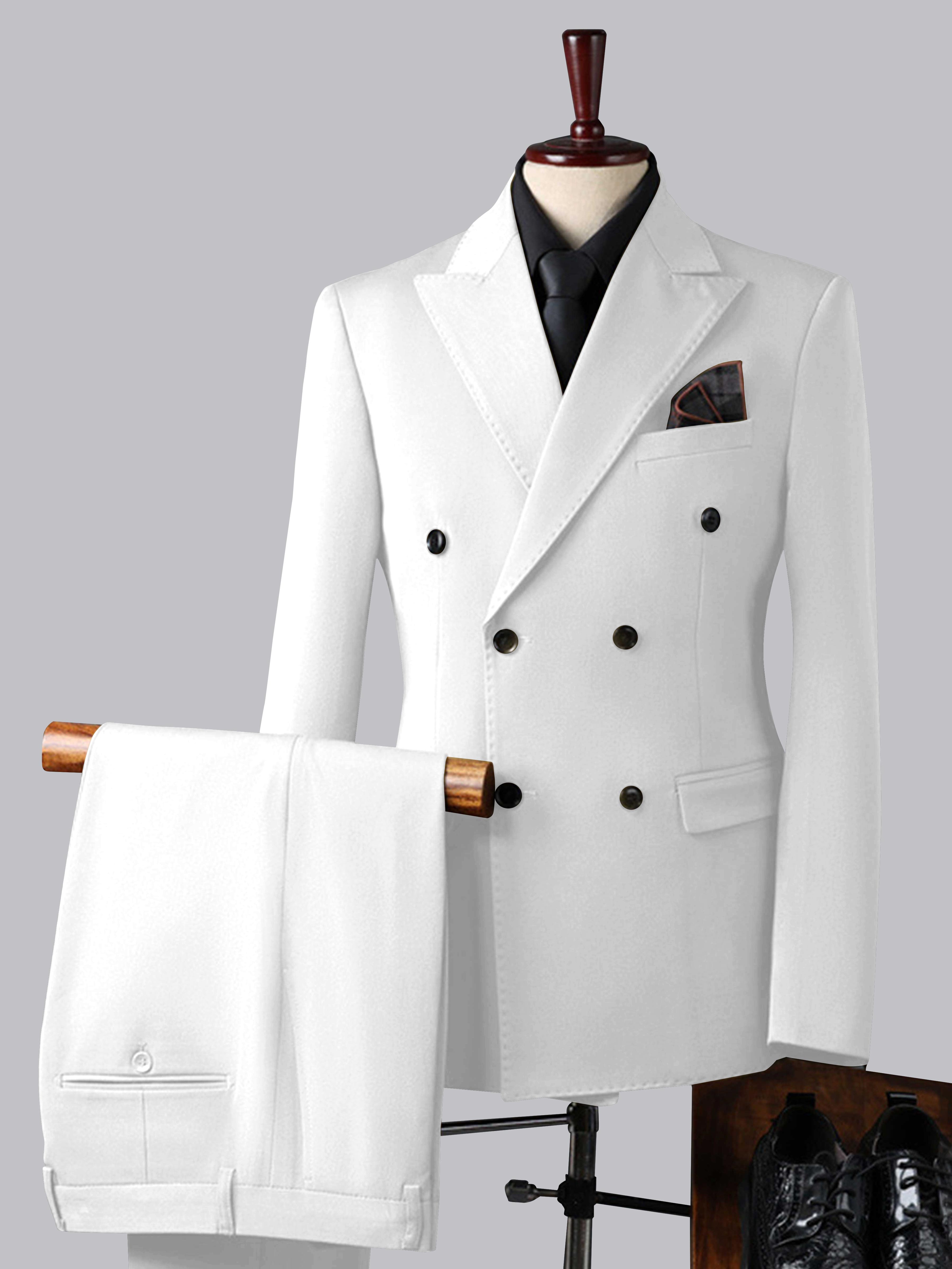 Costume Homme Trois Pièces À Double Boutonnage Tendance