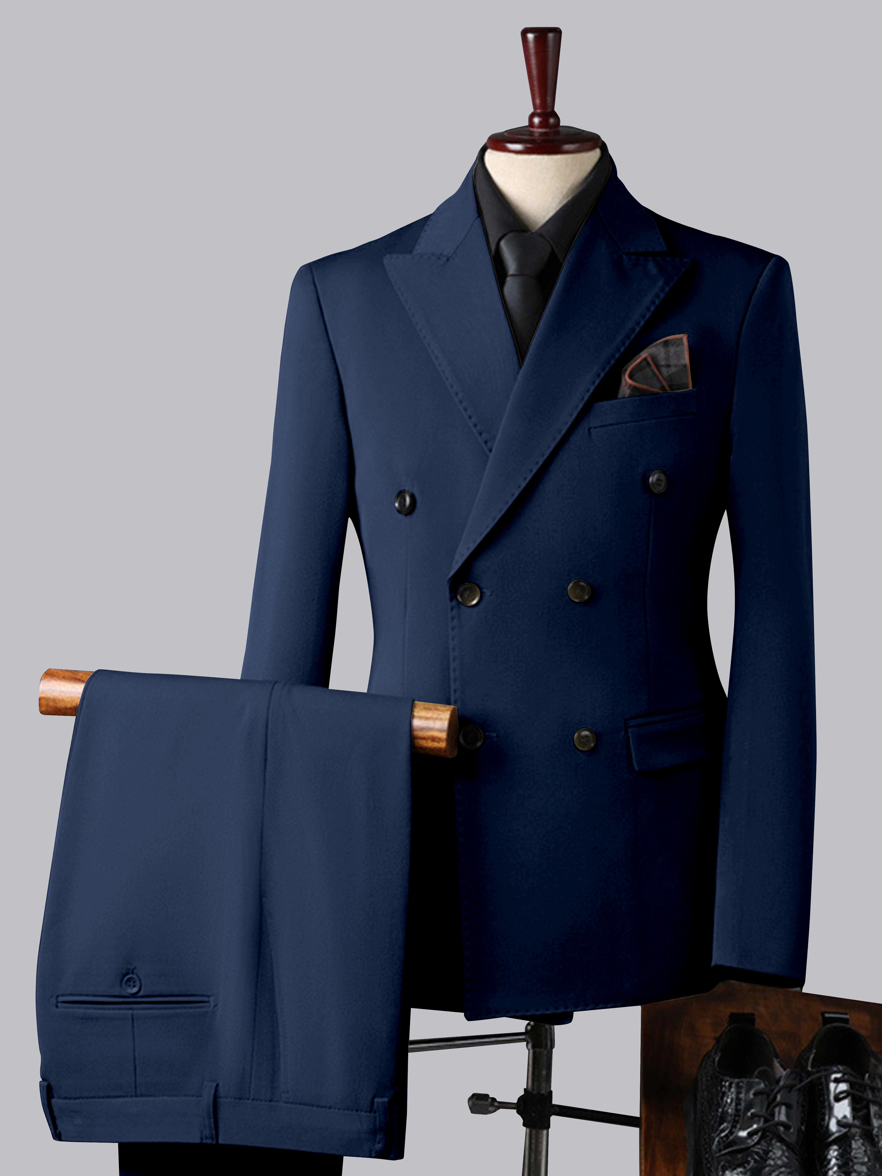 Costume Homme Trois Pièces À Double Boutonnage Tendance