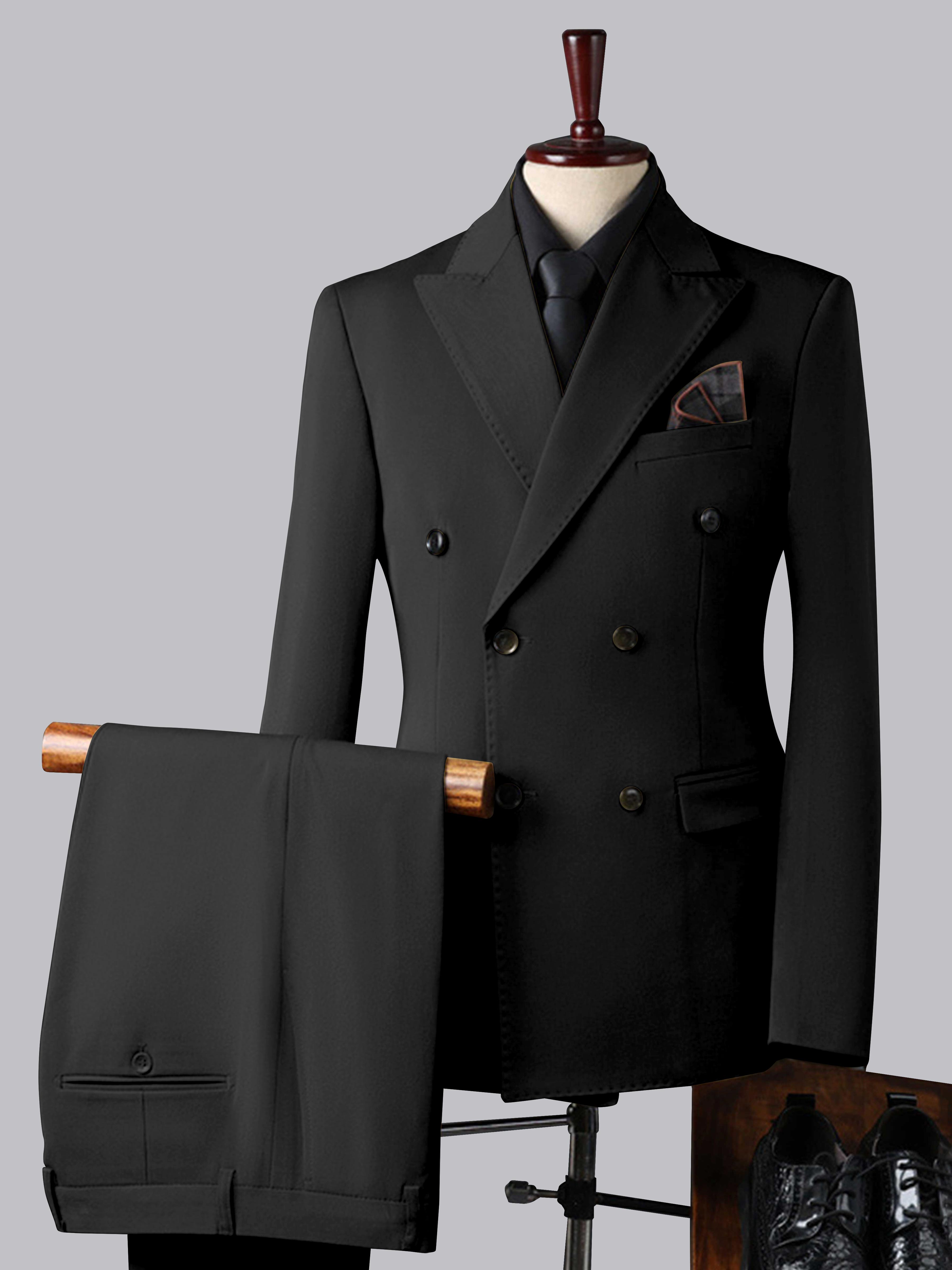 Costume Homme Trois Pièces À Double Boutonnage Tendance