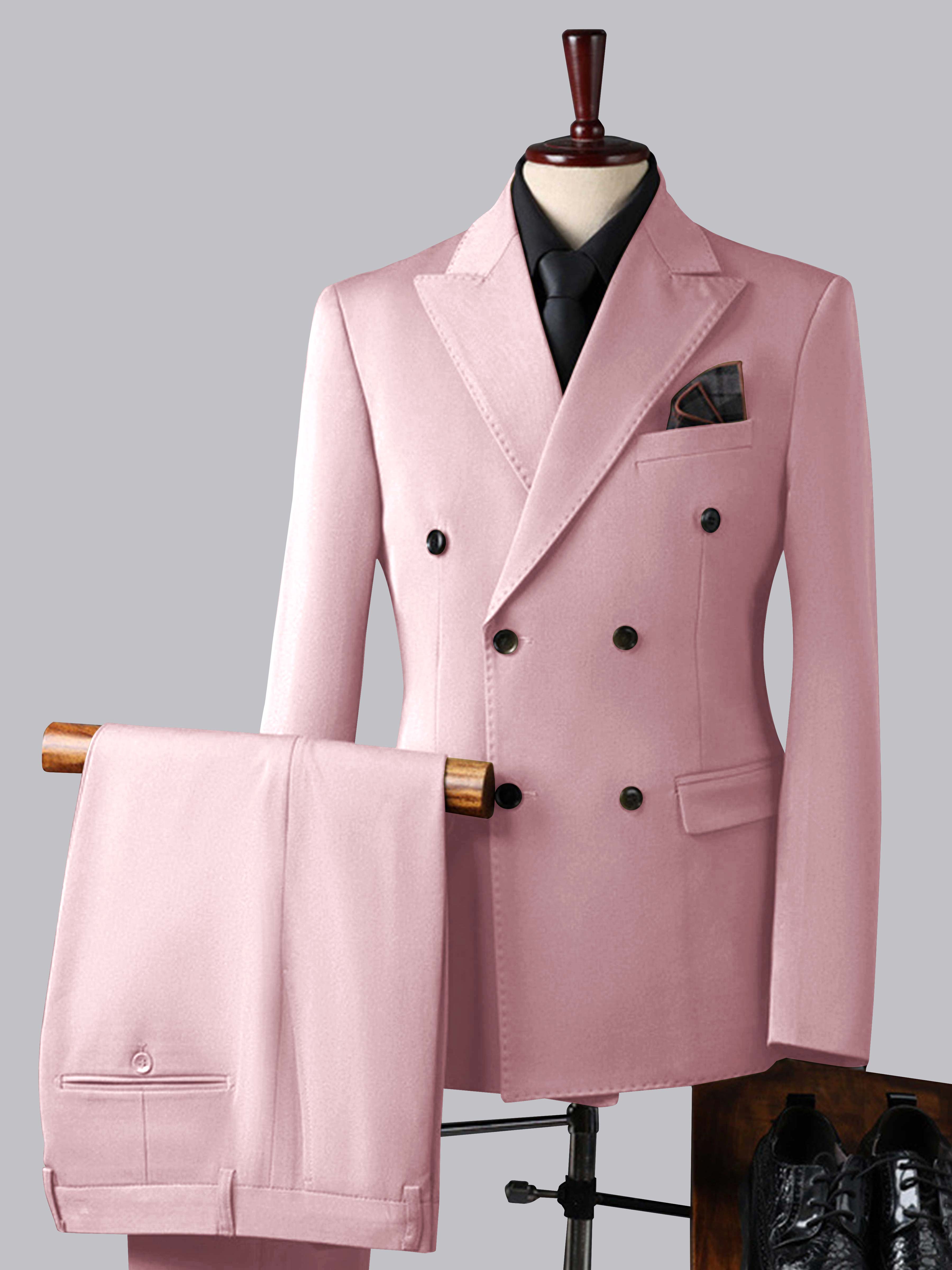 Costume Homme Trois Pièces À Double Boutonnage Tendance