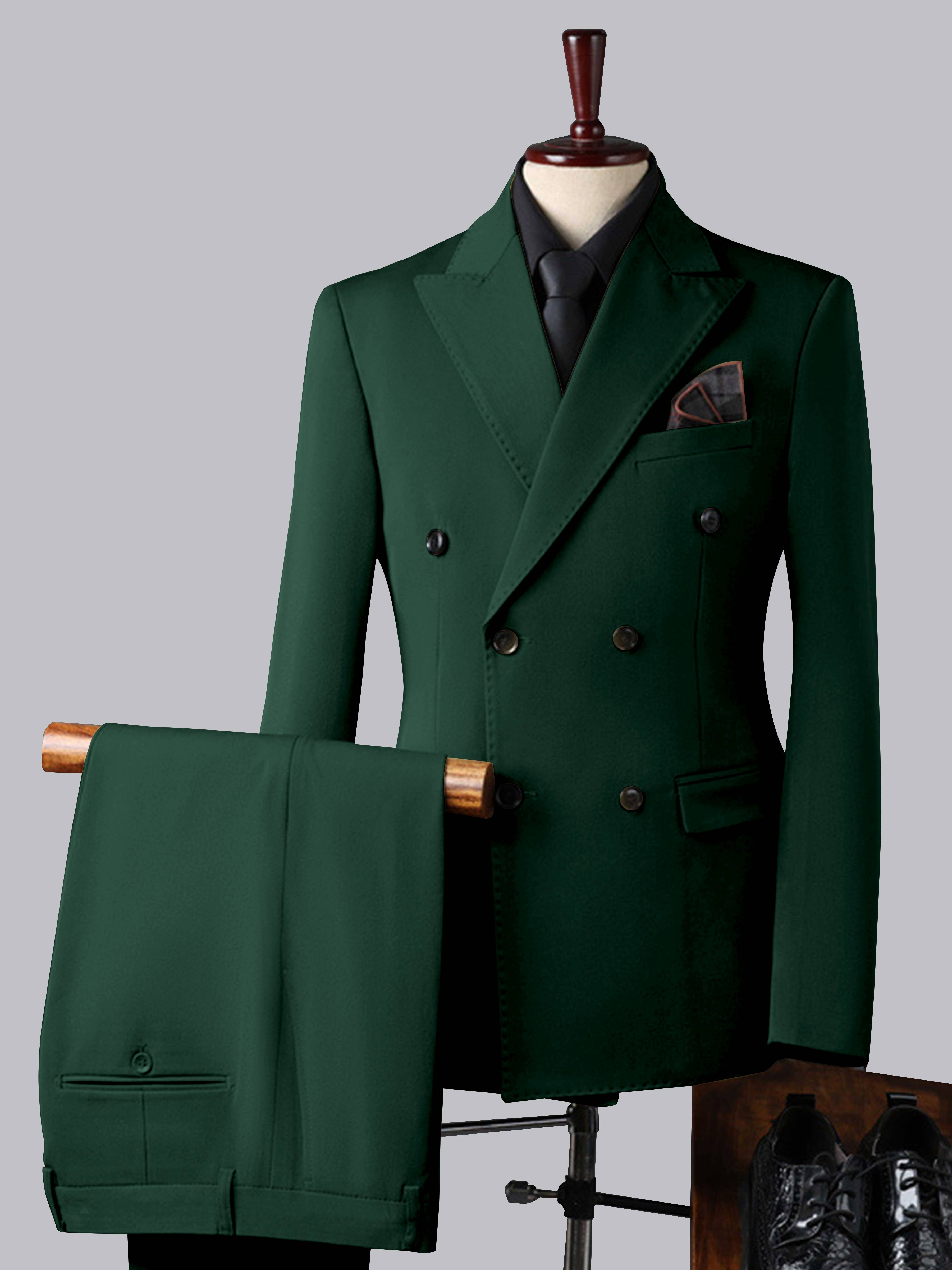 Costume Homme Trois Pièces À Double Boutonnage Tendance