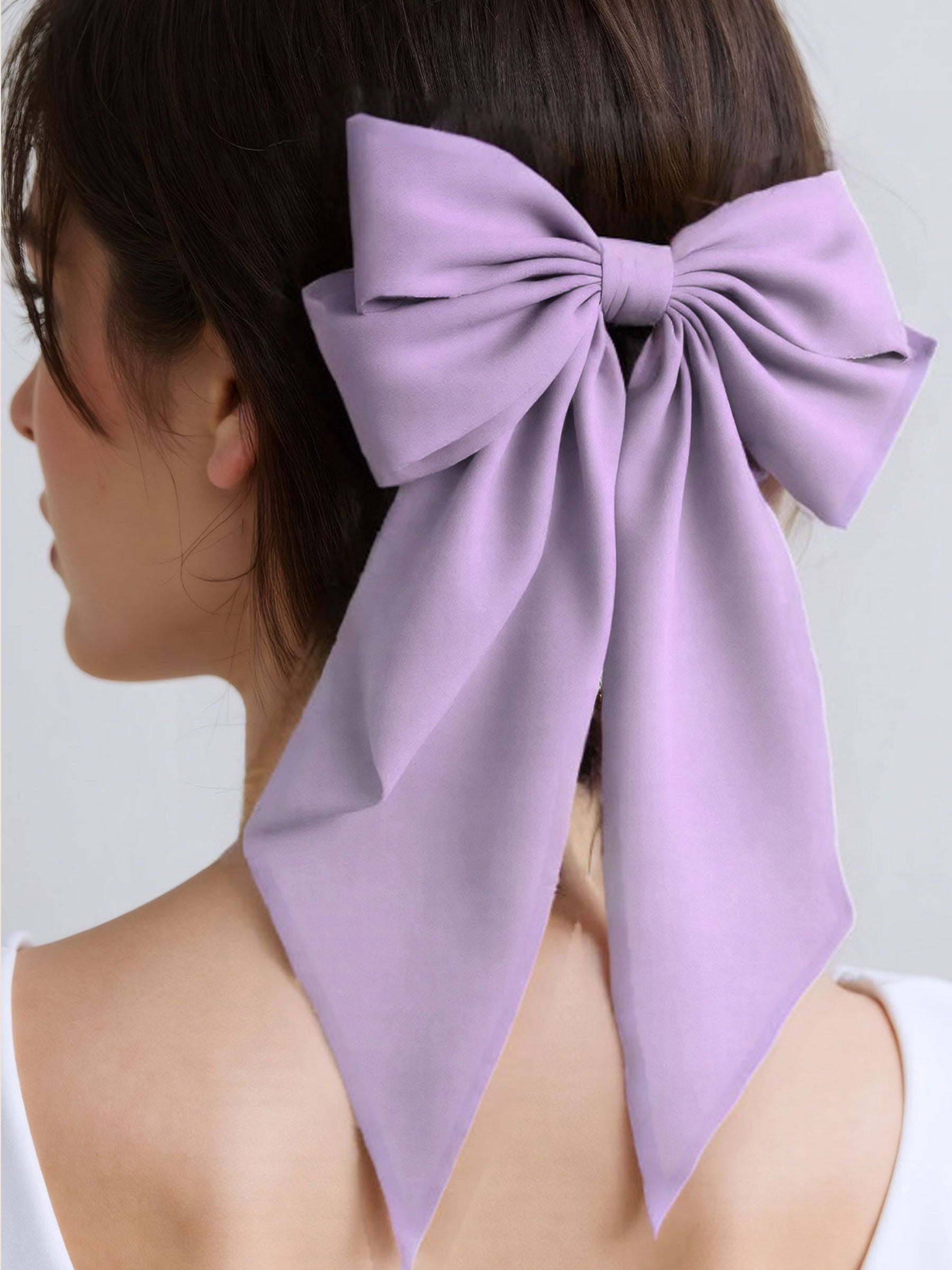 Barrette À Nœud En Satin