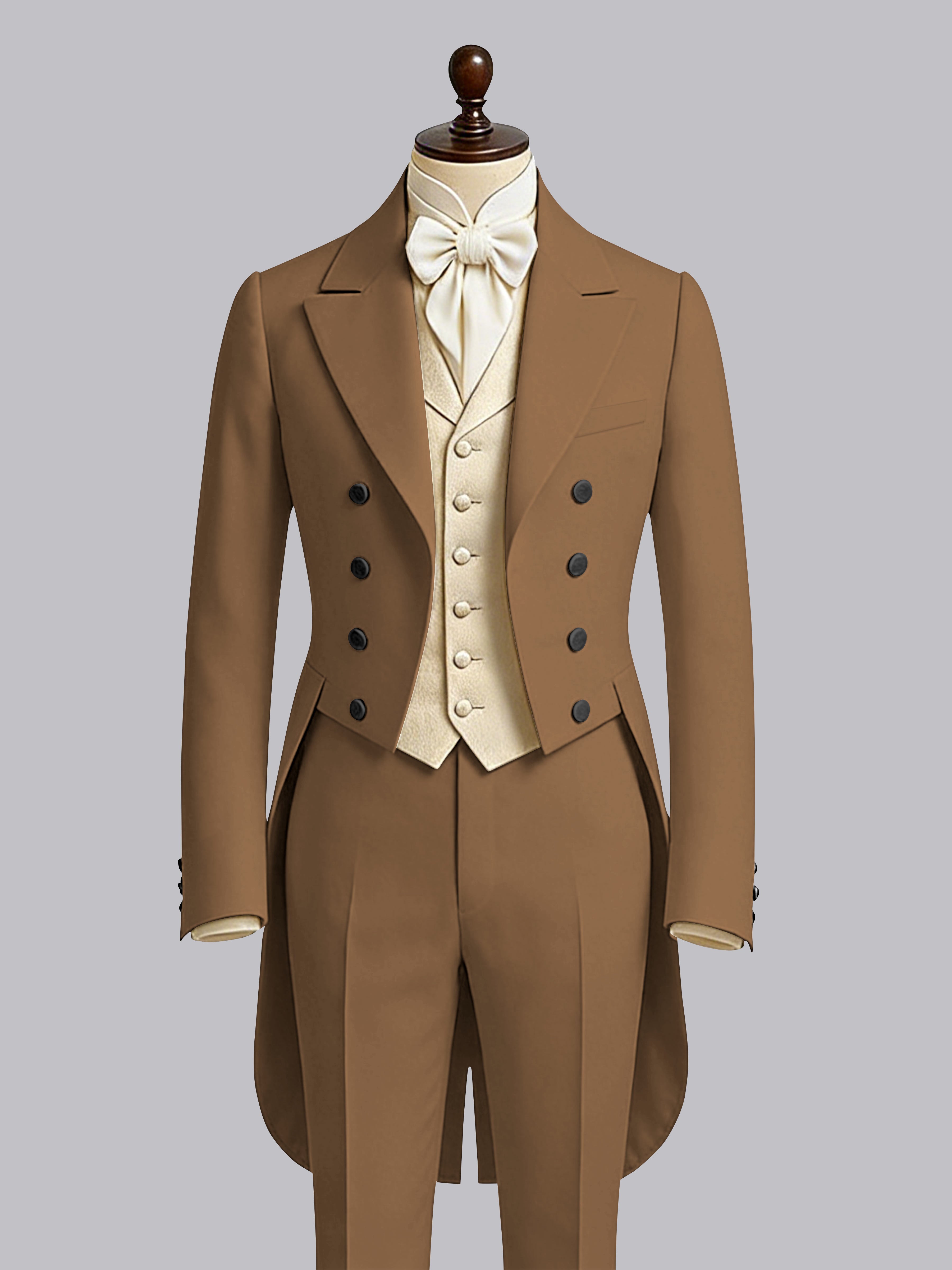 Queue-De-Pie Hommes À Double Boutonnage Revers Crantés