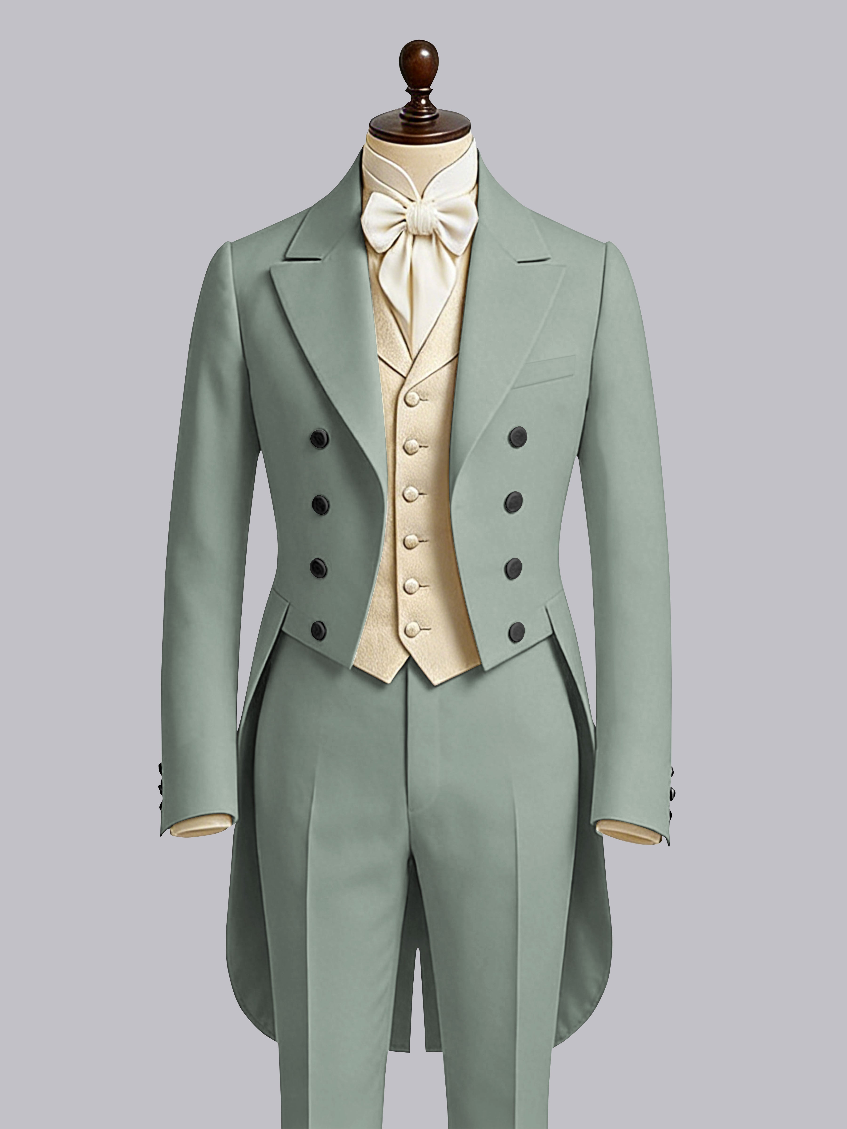 Queue-De-Pie Hommes À Double Boutonnage Revers Crantés