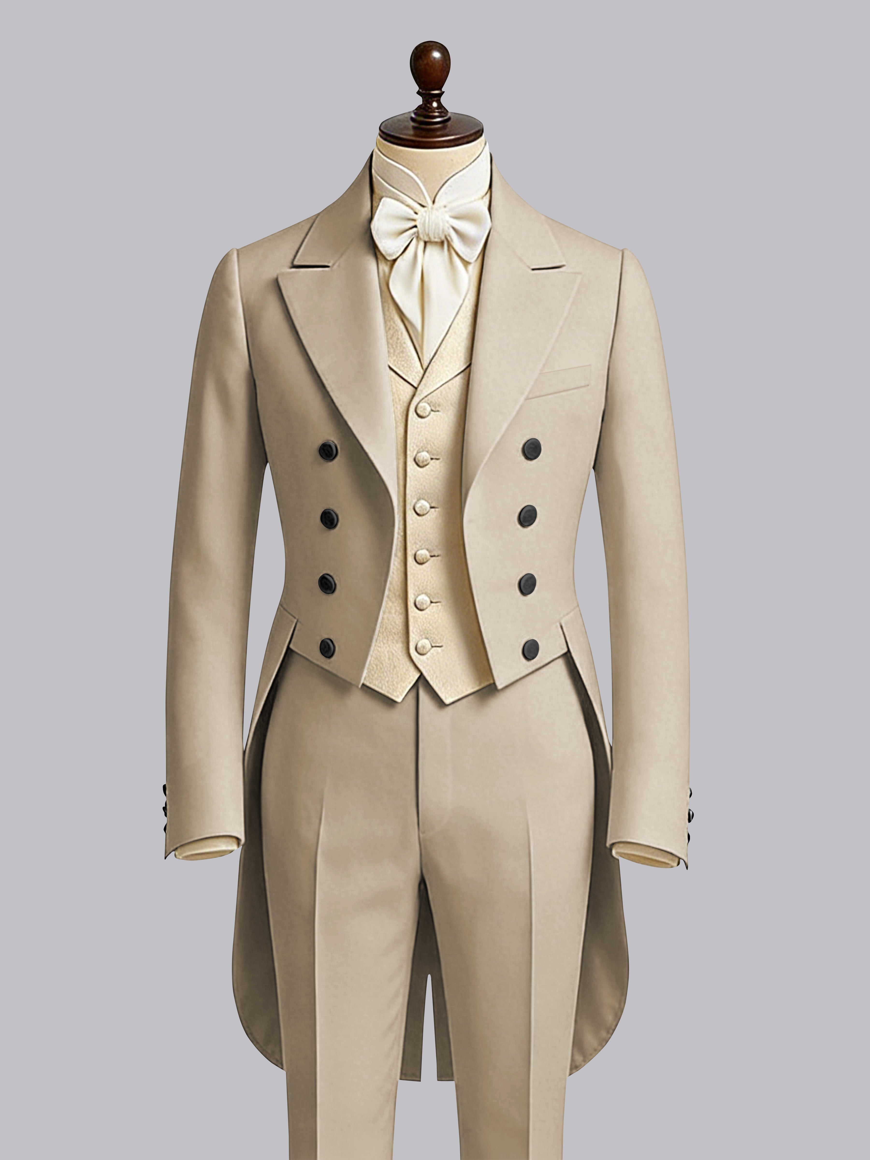 Queue-De-Pie Hommes À Double Boutonnage Revers Crantés