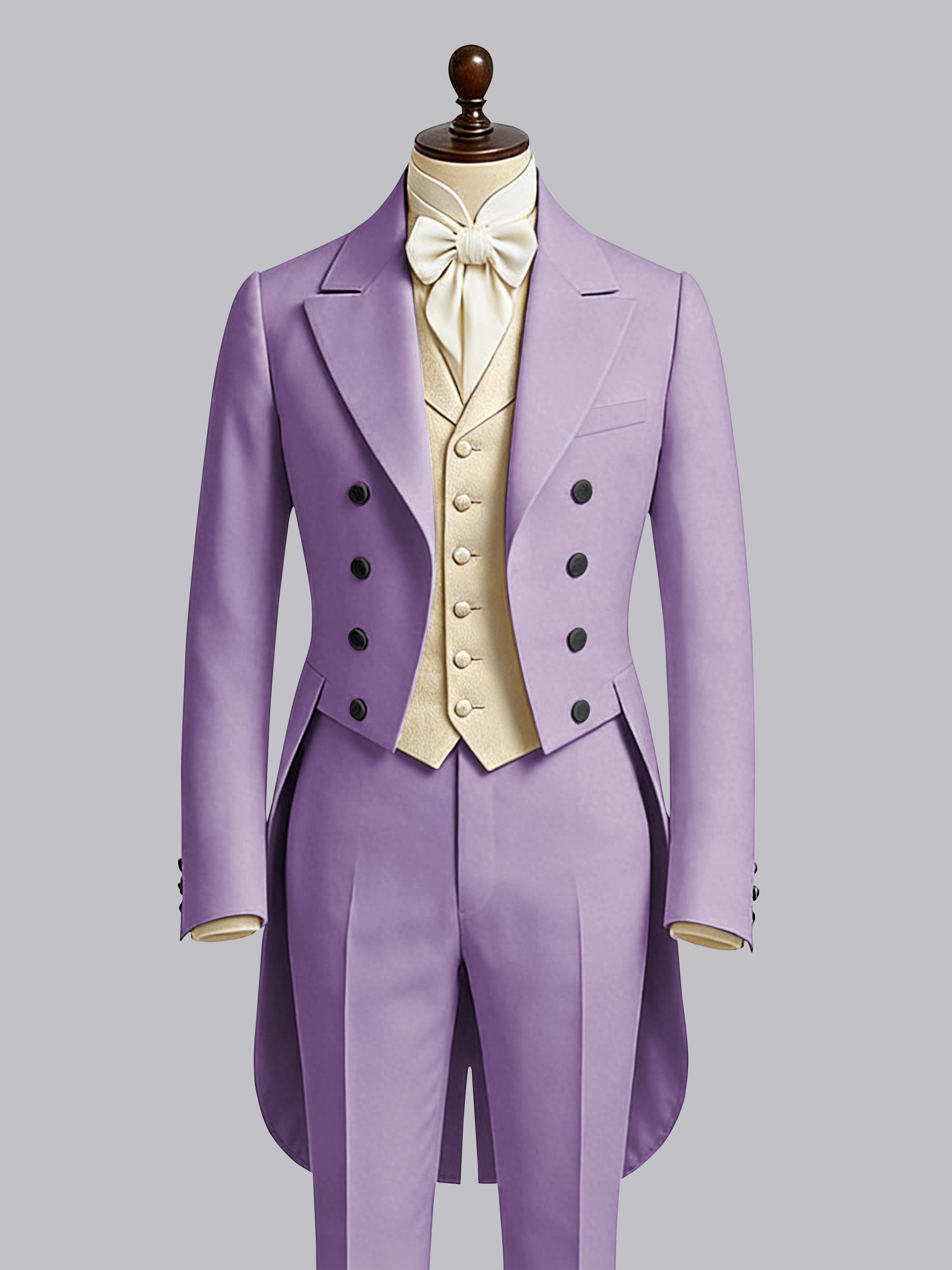 Queue-De-Pie Hommes À Double Boutonnage Revers Crantés