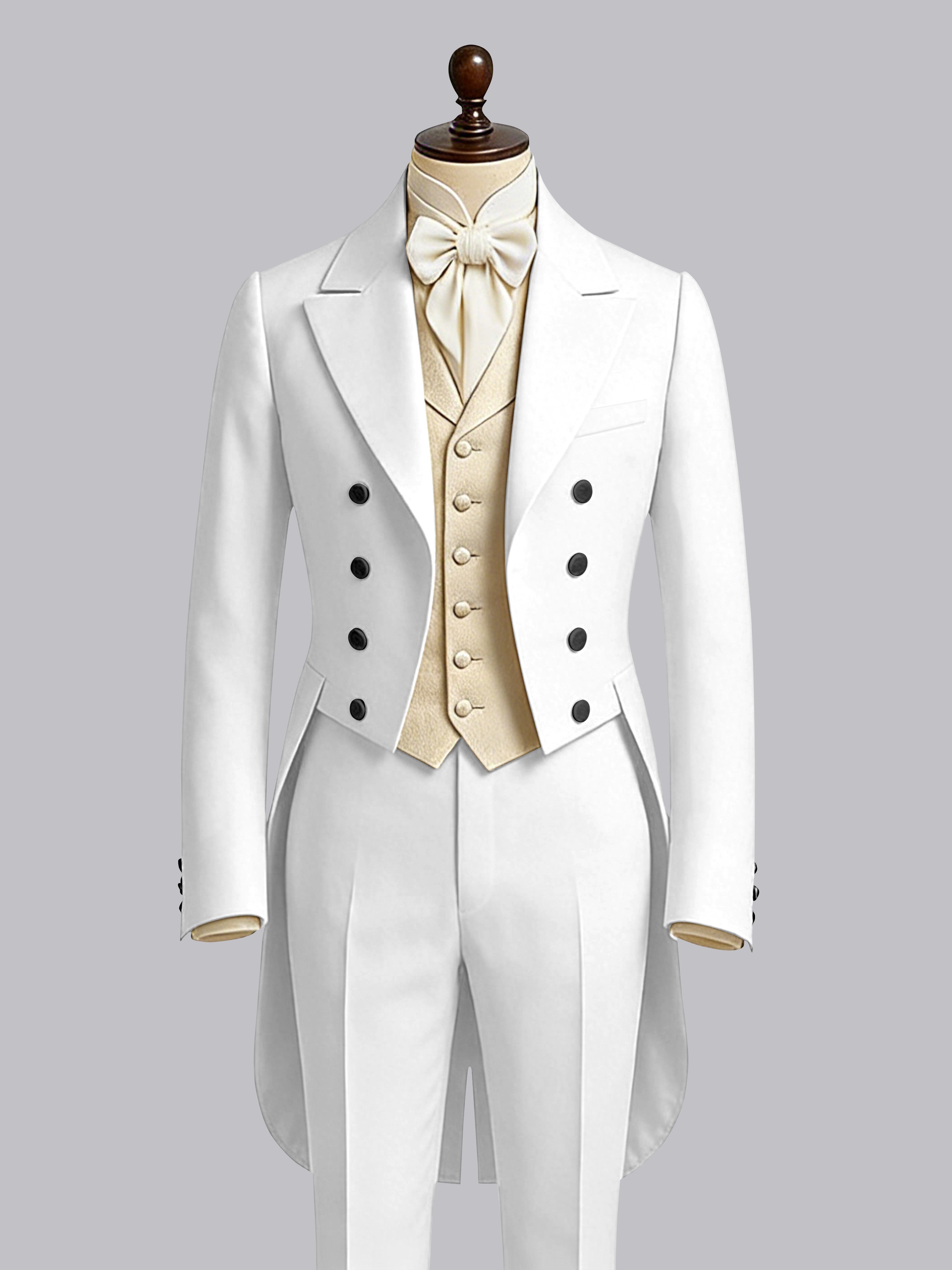 Queue-De-Pie Hommes À Double Boutonnage Revers Crantés