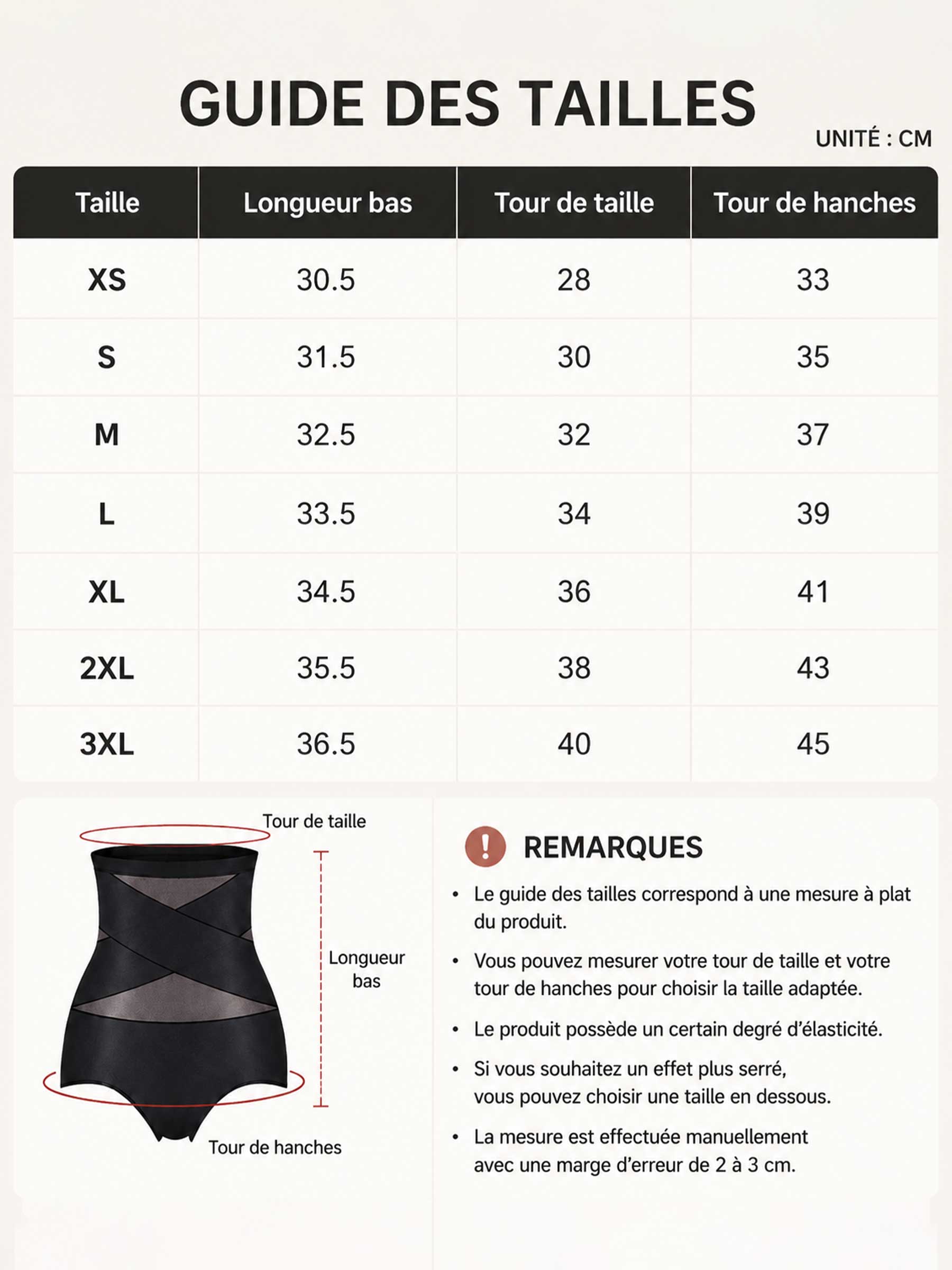 Gaine Amincissante Taille Haute Pour Femme