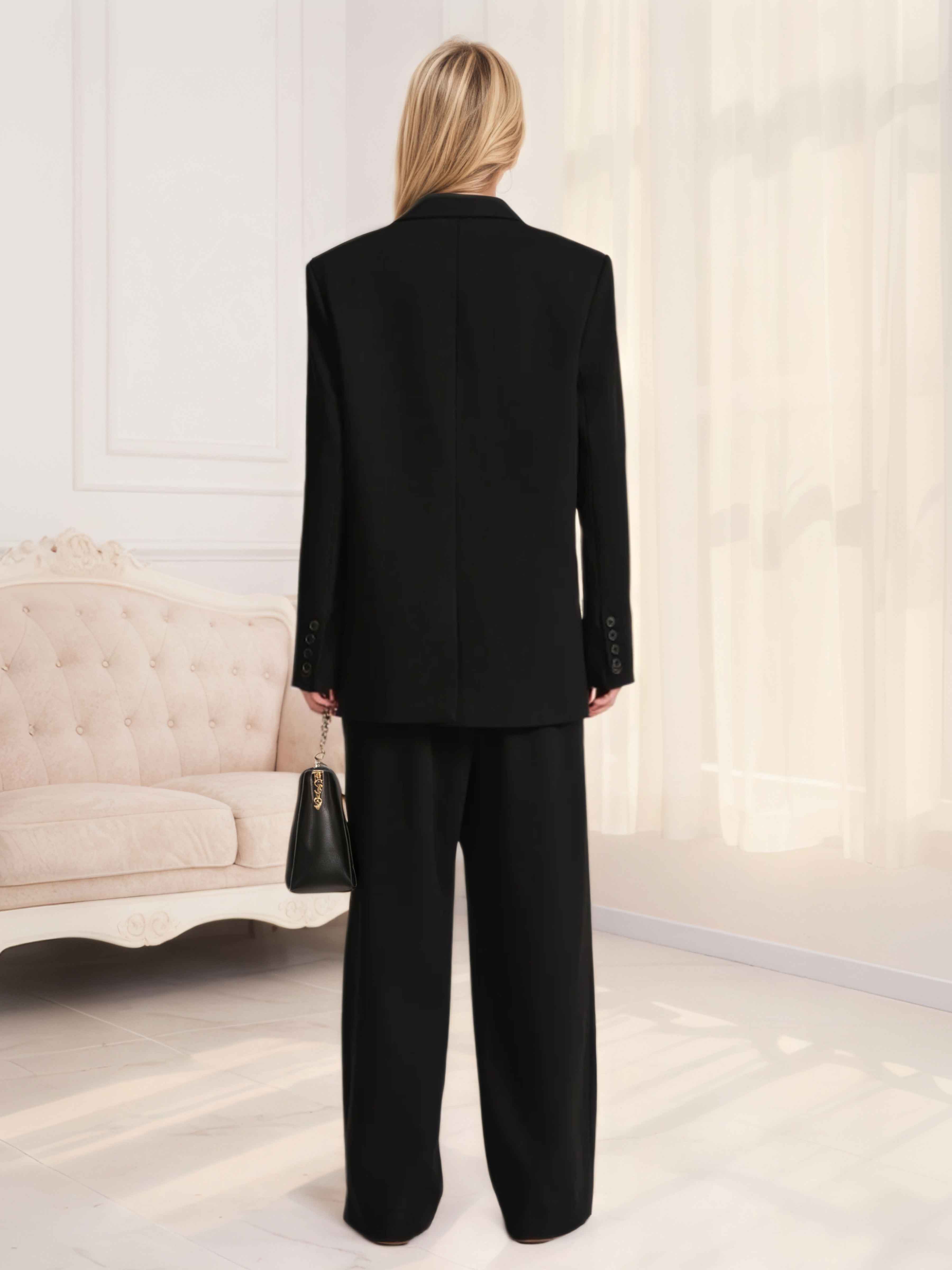 Costume Femme 2 Pièces À Moderne Un Bouton Pour Décontracté