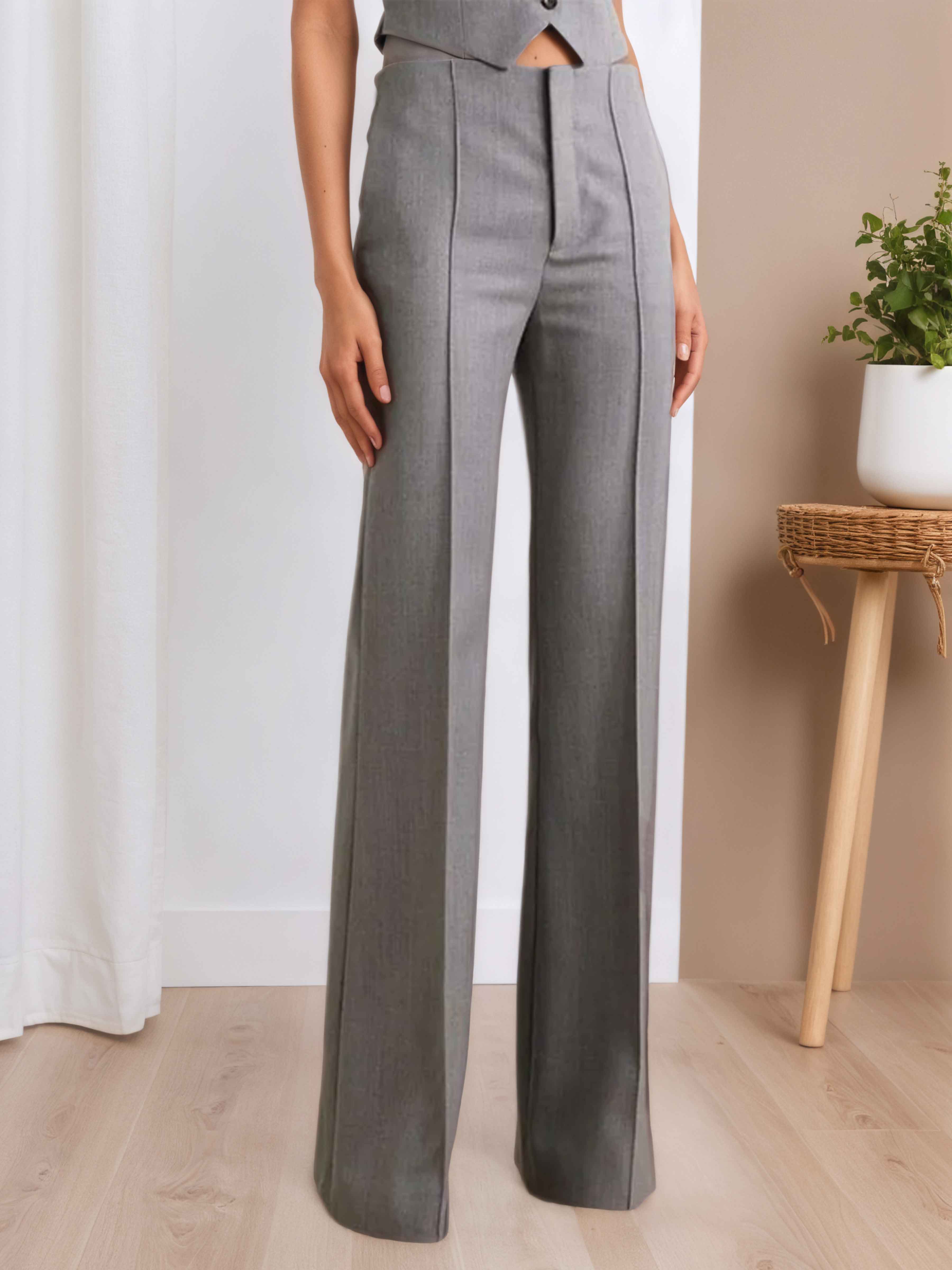 Costume Femme 3 Pièces À Tendances Revers Pointus Deux Boutons